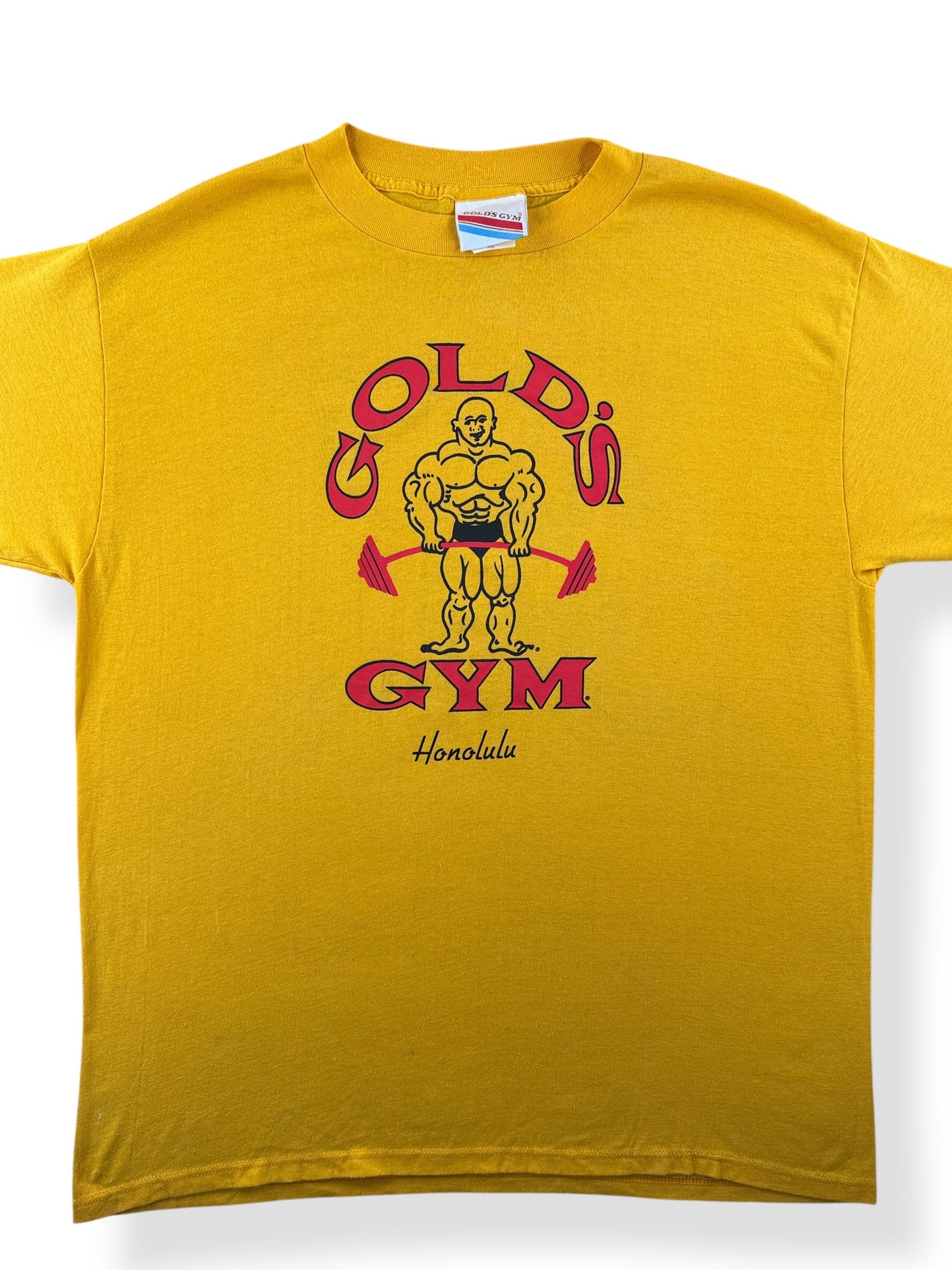 Front Close Up of Vintage Golds Gym Tee SZ XXL (Fits XL)