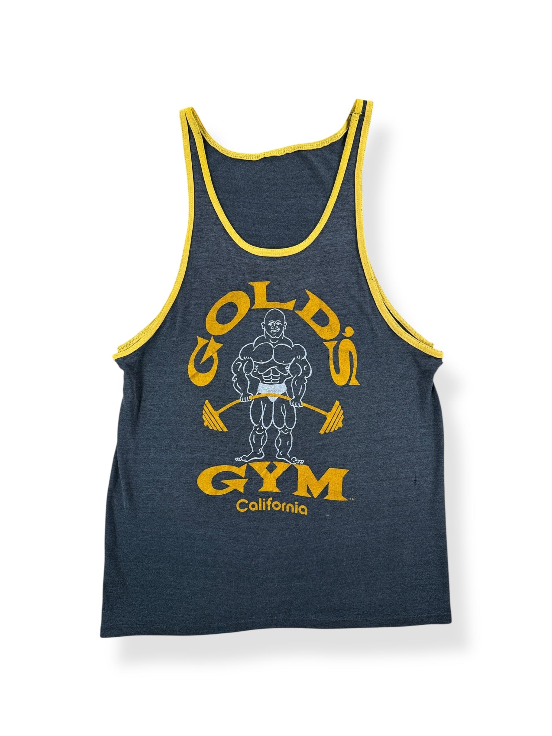 Front of Vintage Gold's Gym Tank Top SZ XS AS IS
