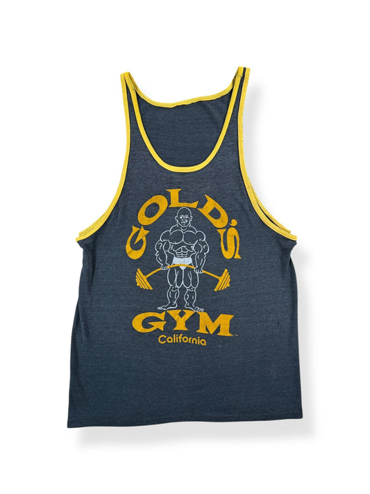 Front of Vintage Gold's Gym Tank Top SZ XS AS IS