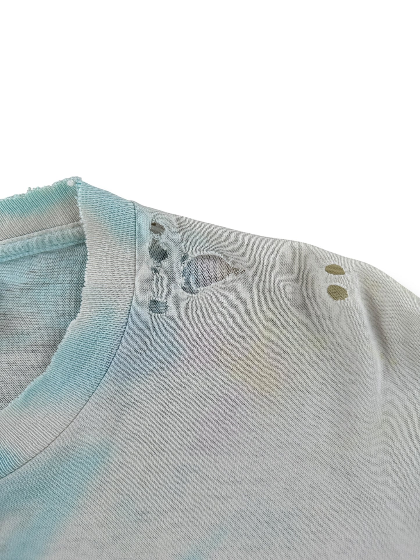Small Holes on Vintage Neil Young Ragged Glory Tie Dye Tee SZ XL