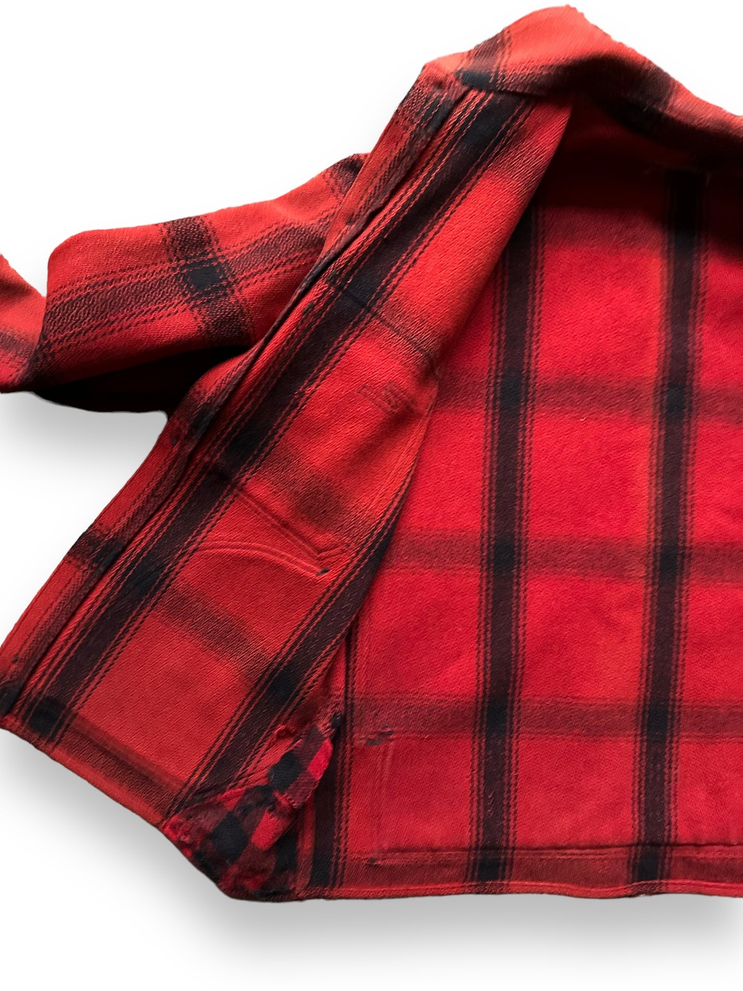 Inner Right Liner View of Vintage 75% Red Filson Hunter Wool Jacket SZ 44 | Vintage Filson Workwear Seattle | Vintage Workwear Seattle