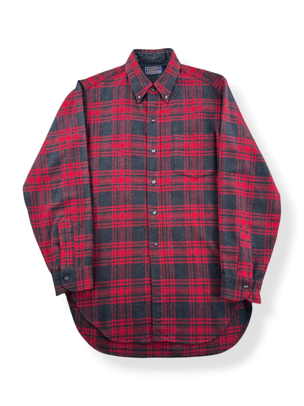 Front of Vintage 1970s Pendleton Wool Button Down Shirt SZ M
