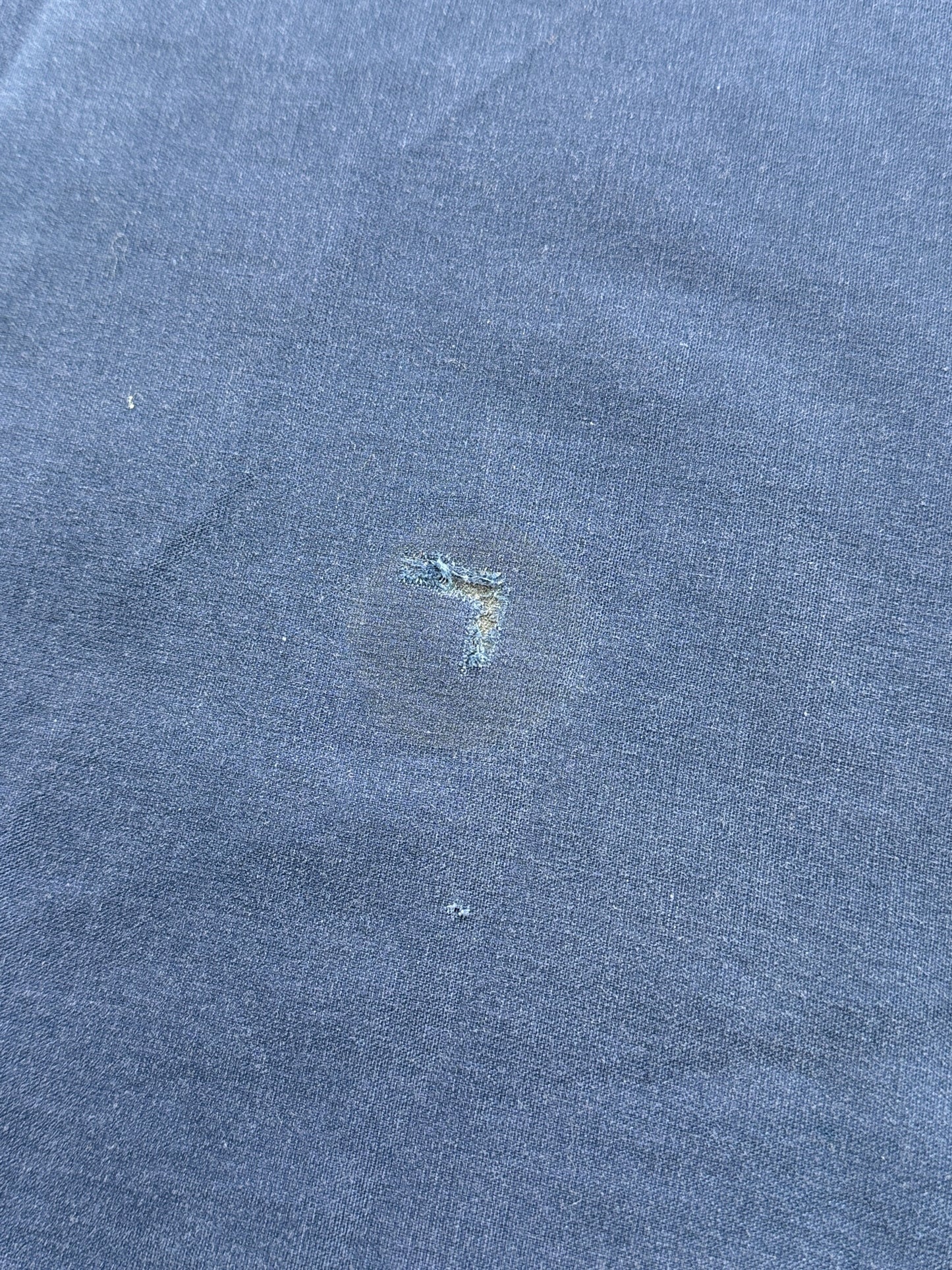 Small repair on back of Vintage 60s Harley Mechanic Shirt SZ L