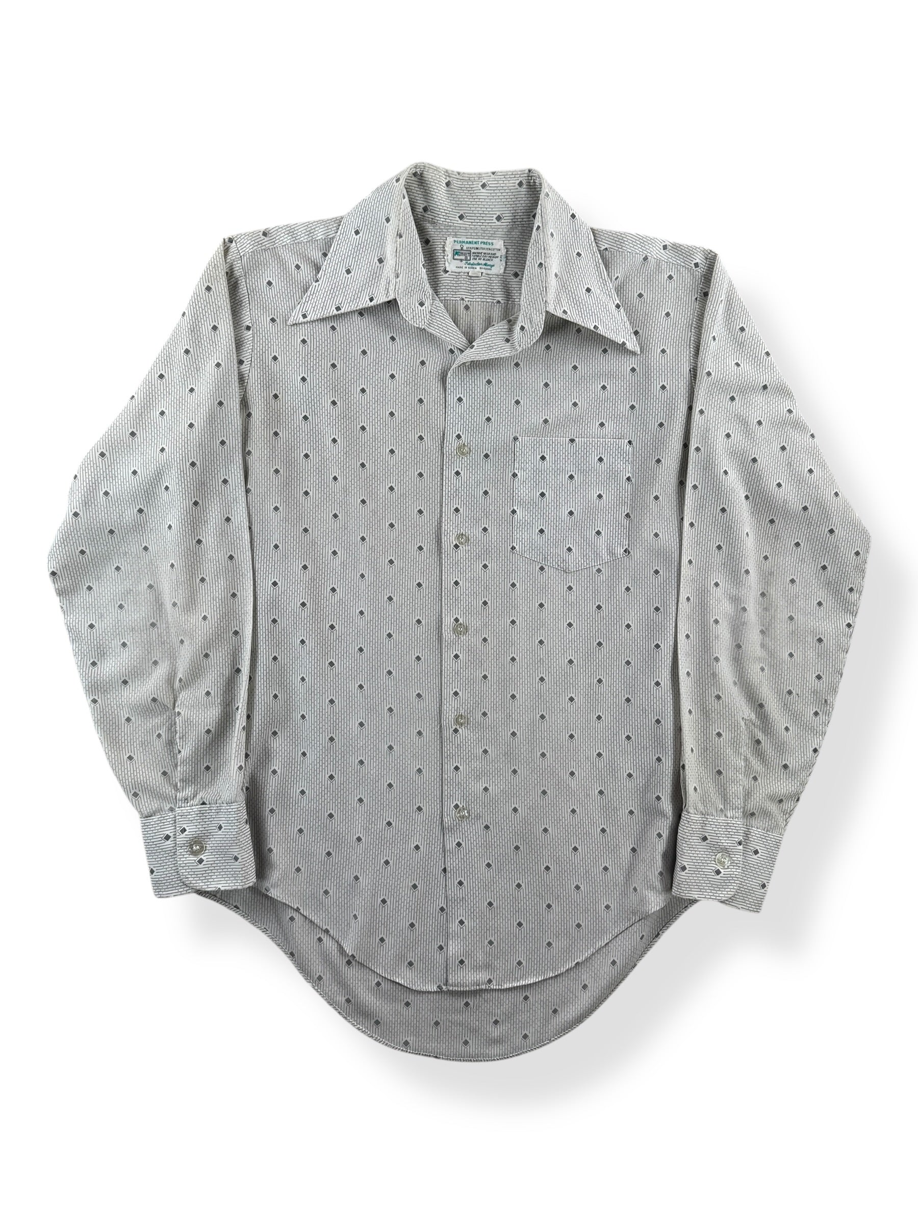 Front of Vintage KMart Poly/Cotton Blend Button Up Shirt SZ M