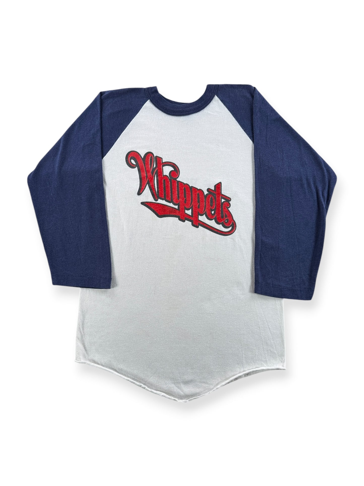 Front of Vintage Whippets Lake Wobegon Raglan Tee SZ S (Fits XS)