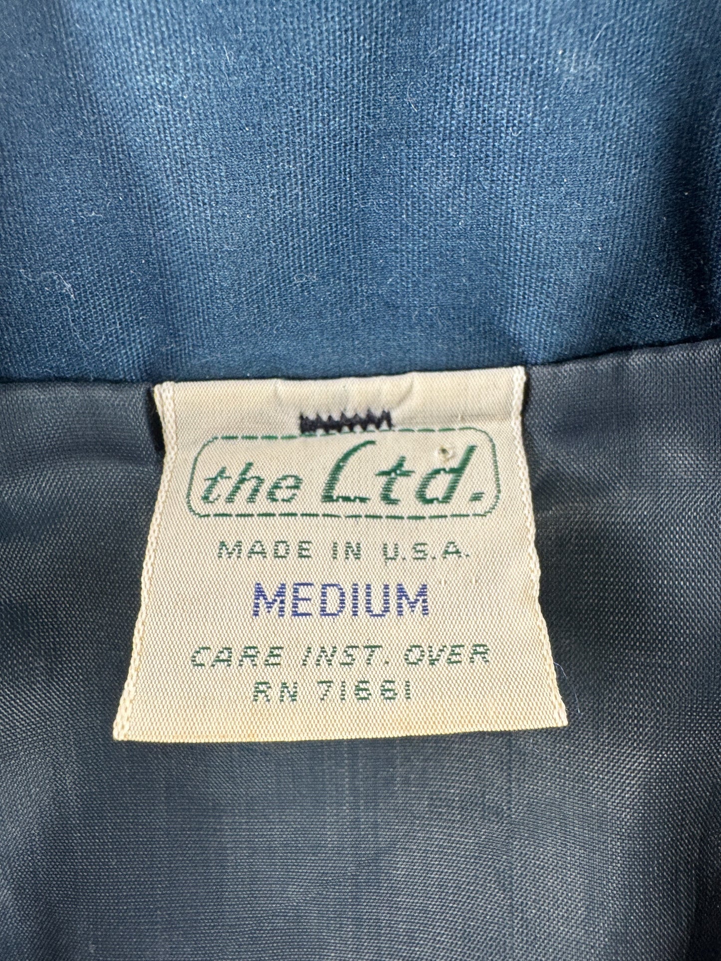Label on Vintage "Sallee" Windbreaker SZ M