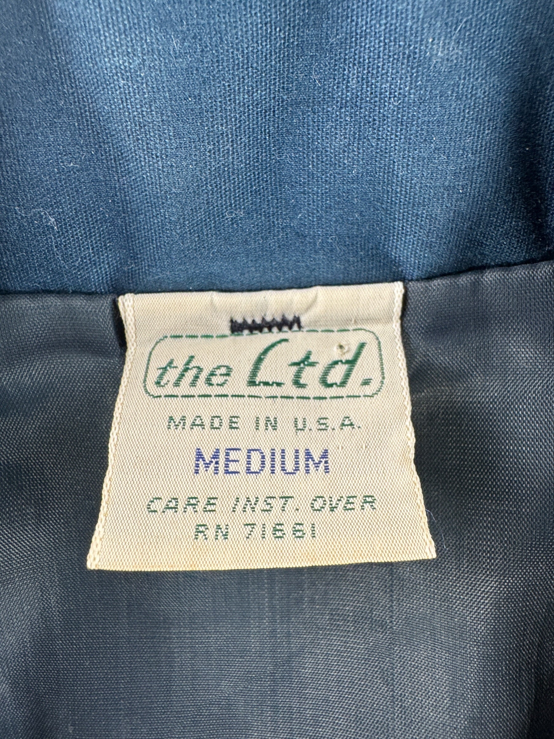 Label on Vintage "Sallee" Windbreaker SZ M