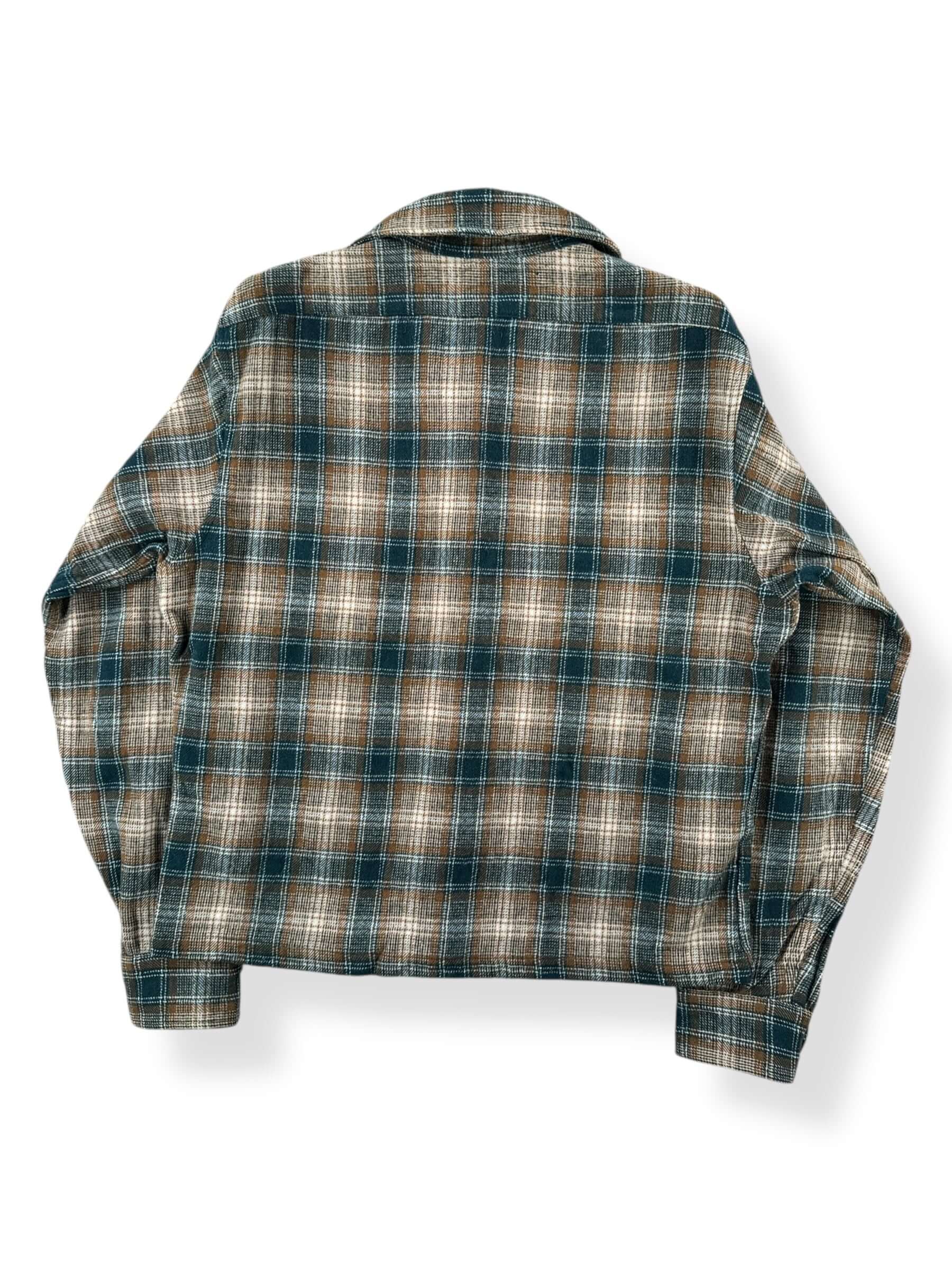 Back of Vintage Cropped Pendleton Flannel SZ M AS IS