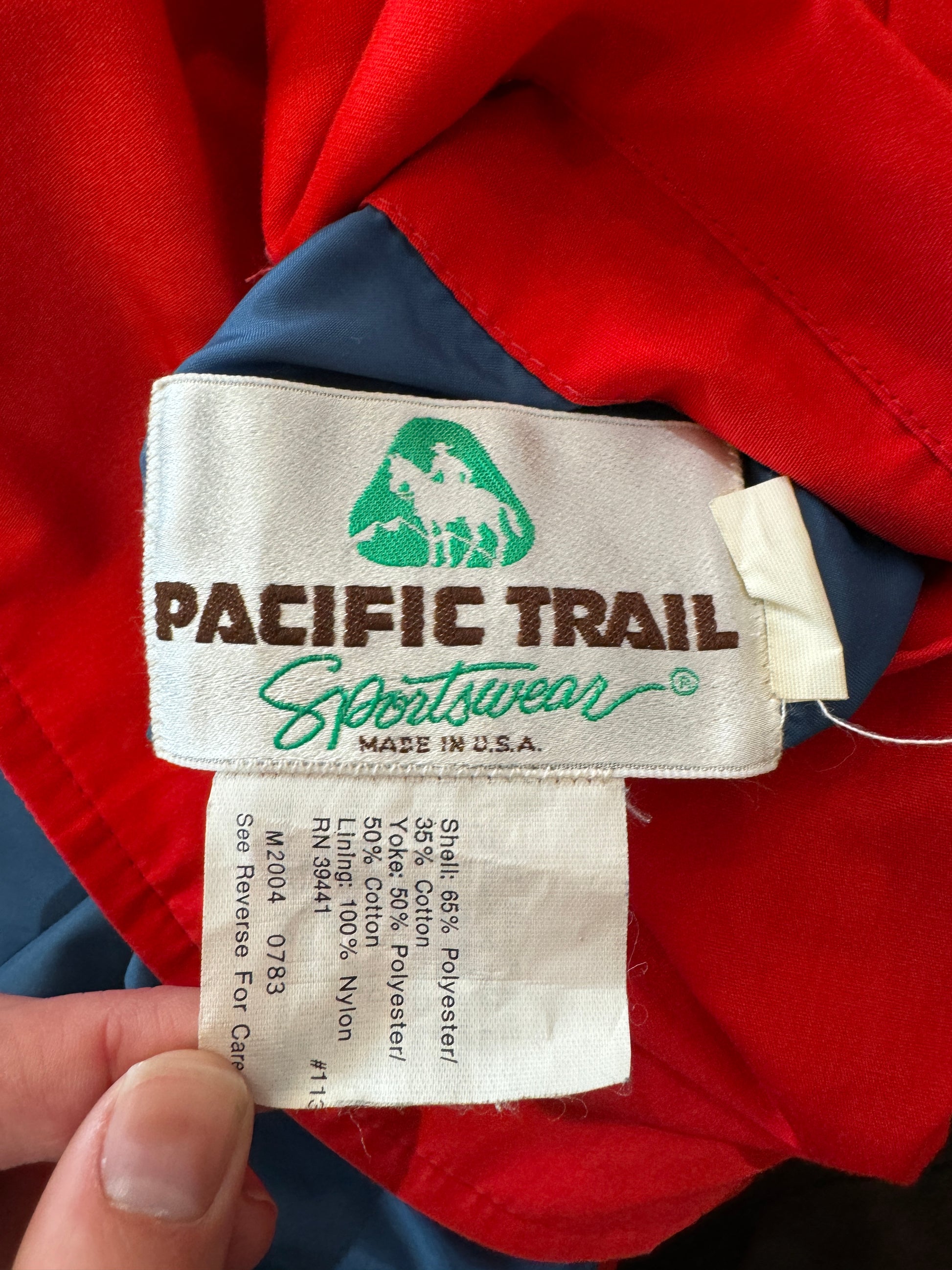 Tag on Vintage Reversible Pacific Trail Windbreaker SZ M