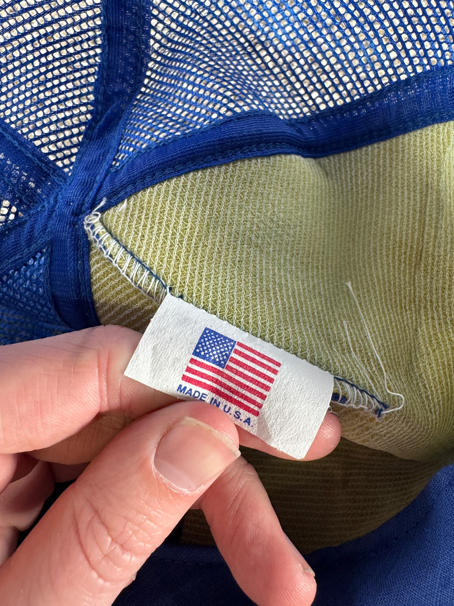 Tag on Vintage Wauna Federal Credit Union Trucker Hat SZ OSFA