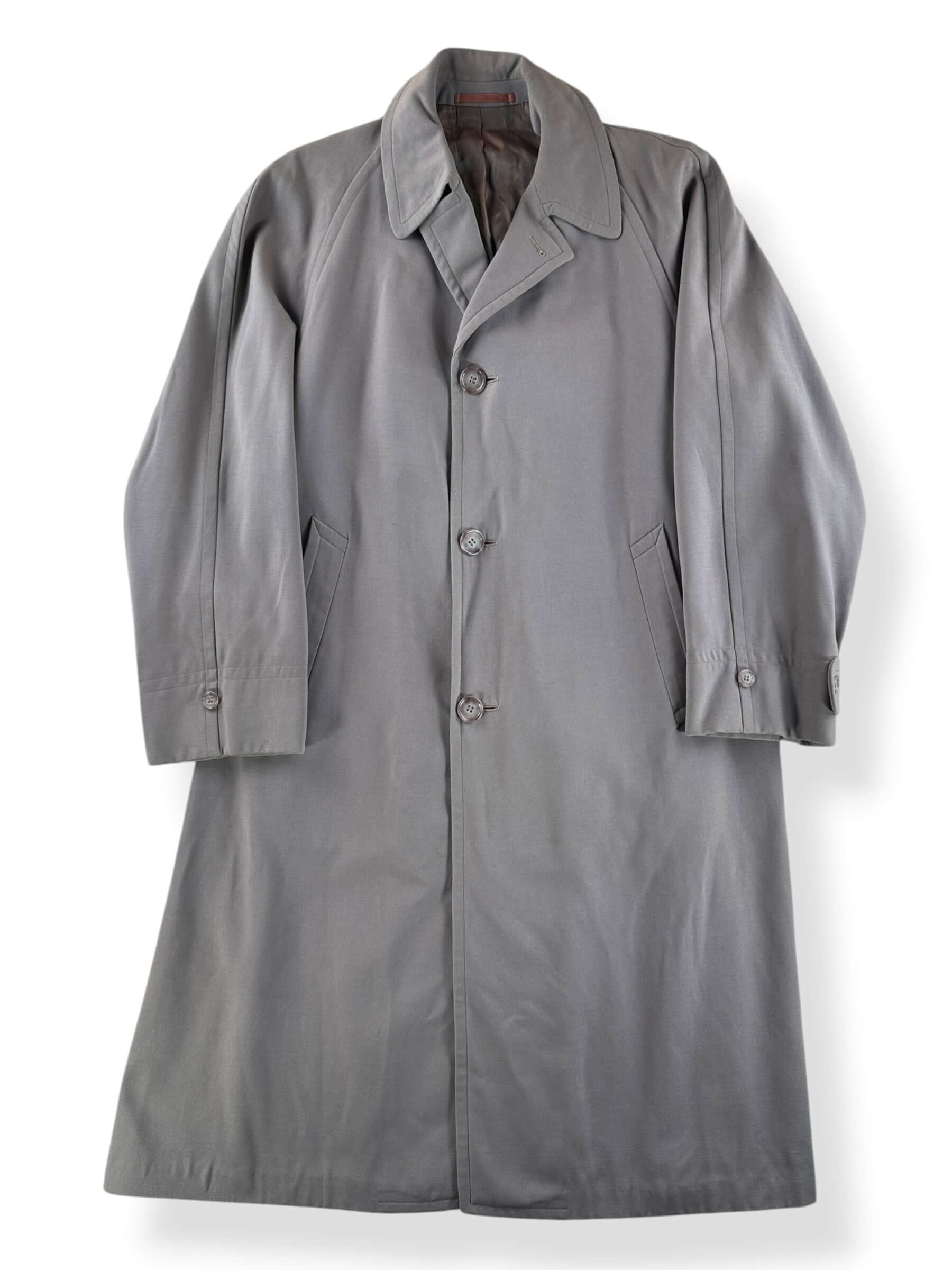 Front of Vintage Lord Ramsay Gabardine Trench Coat SZ XL