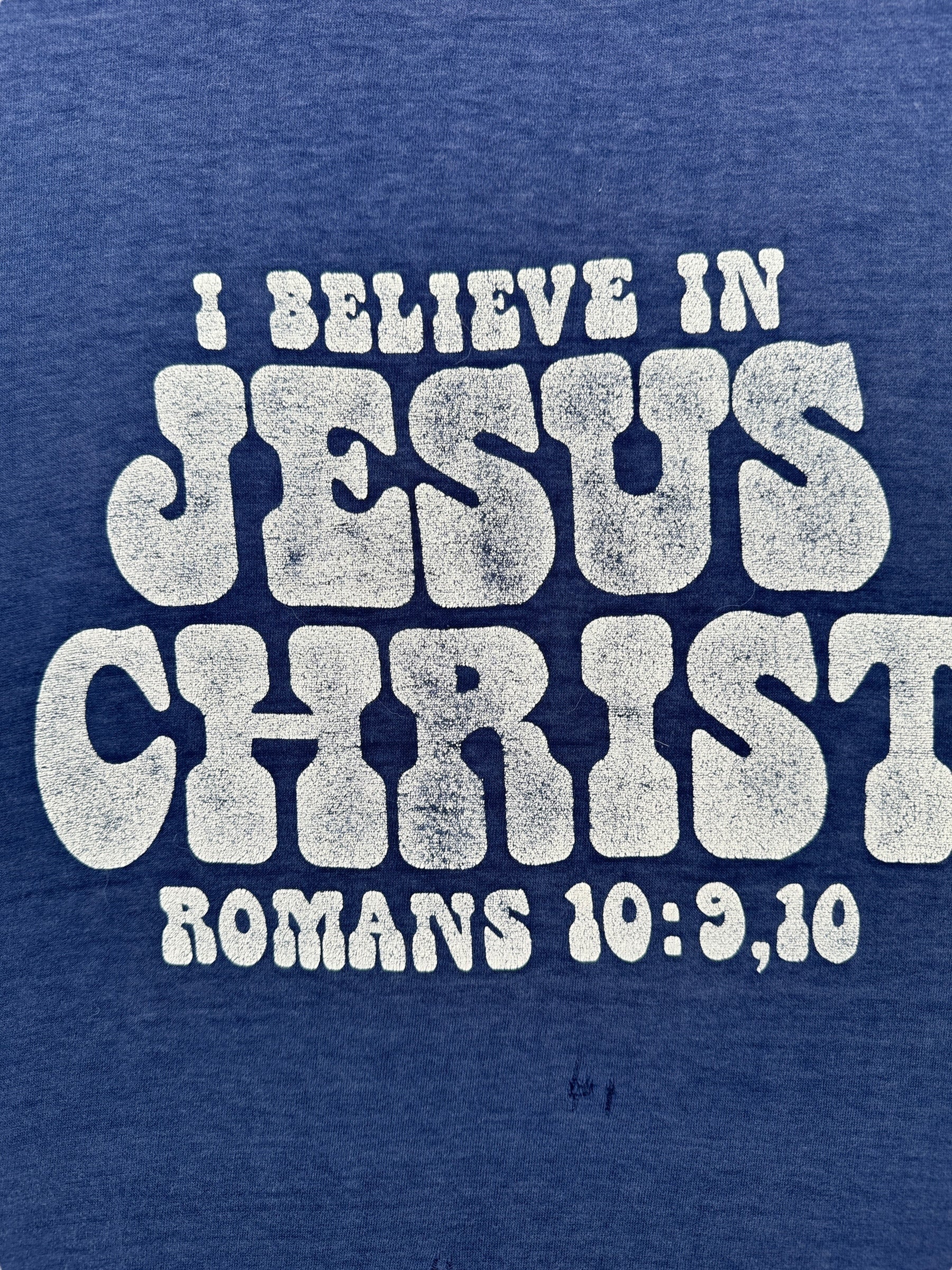 Graphic of Vintage I Believe In Jesus Christ Tee SZ M