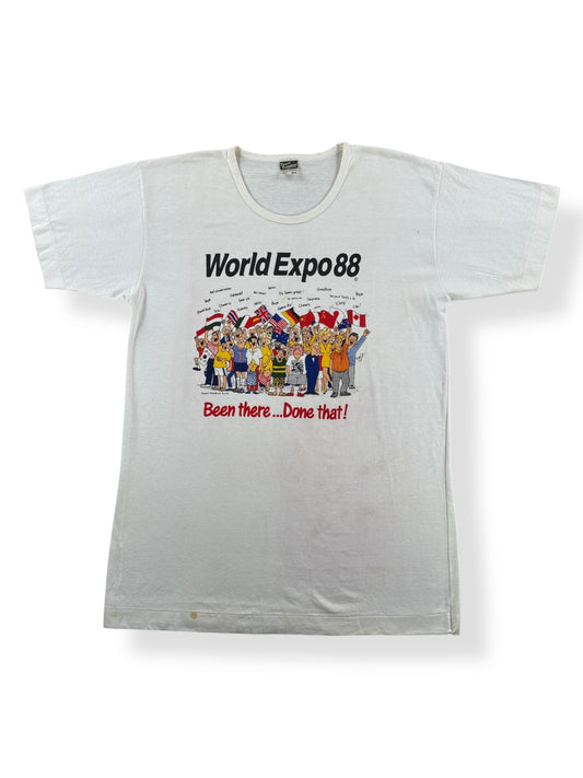 Front of Vintage World Expo '88 Tee SZ L