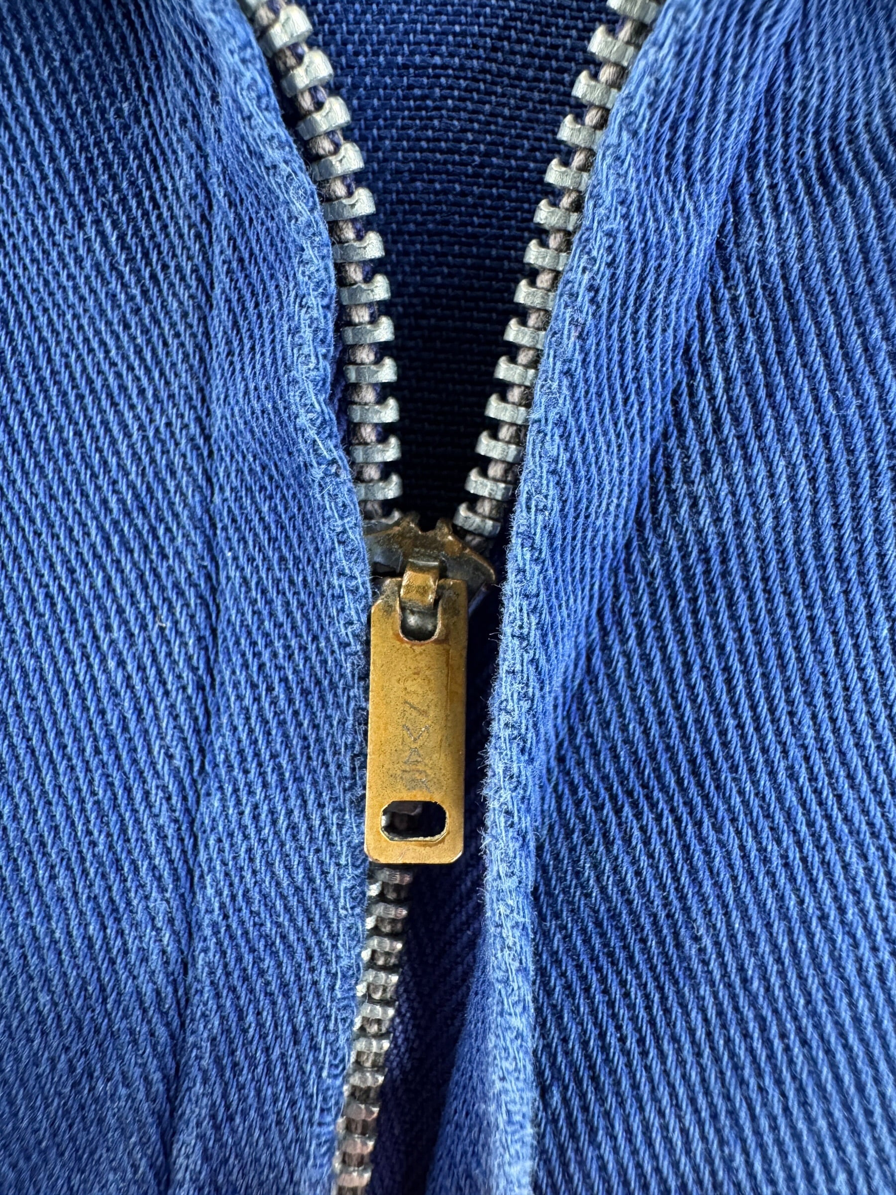 Zipper on Vintage 50s Champion Battle Ground Academy Jacket SZ M
