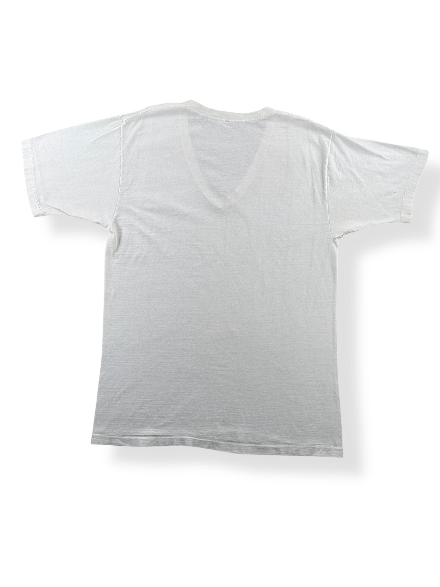 Back of Vintage Penney's 100% Cotton V-Neck Blank Tee SZ XL (Fits L)