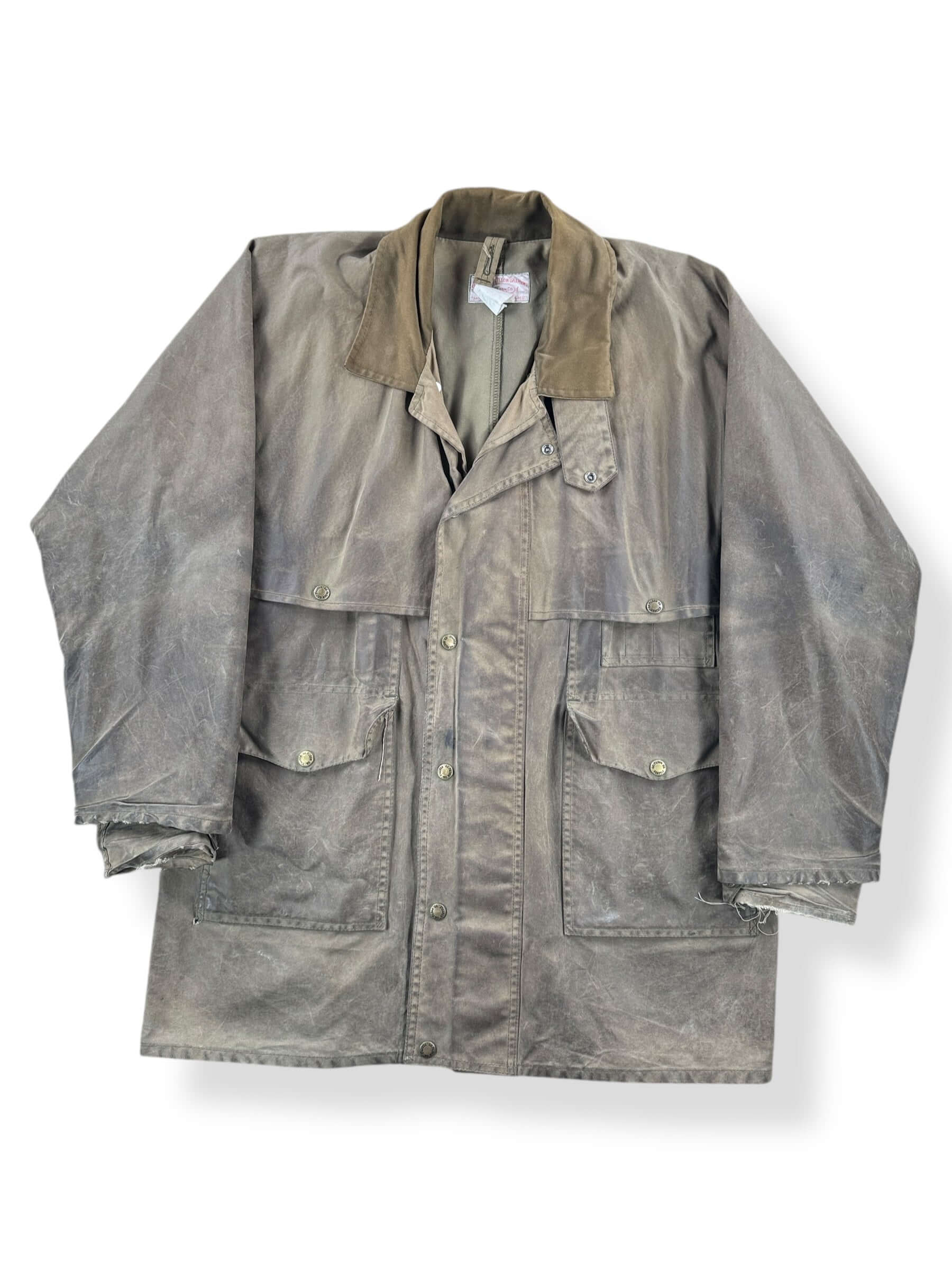 Front of Vintage Filson Shelter Cloth Packer Coat SZ 40 AS IS
