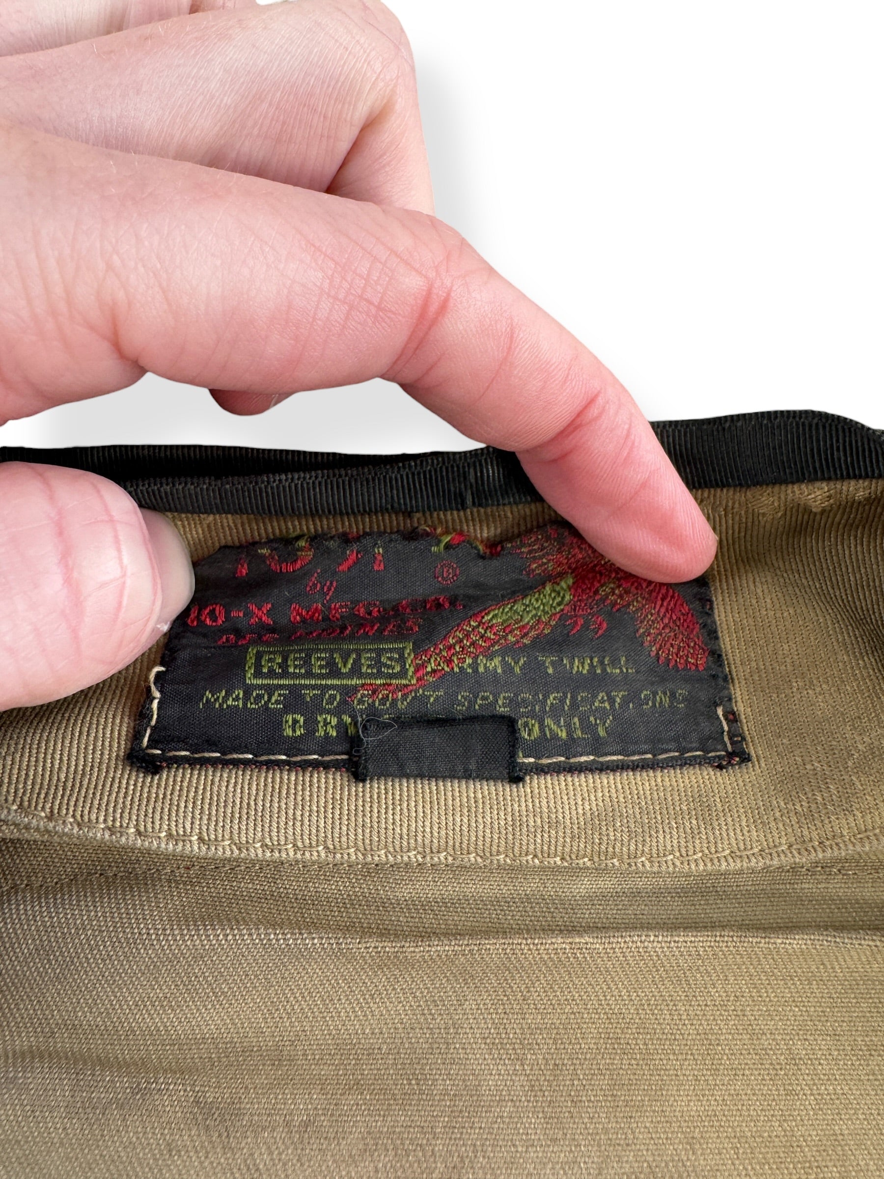 Label on Vintage Shooting Jacket w/ Great Patches SZ 44 (Fits M)