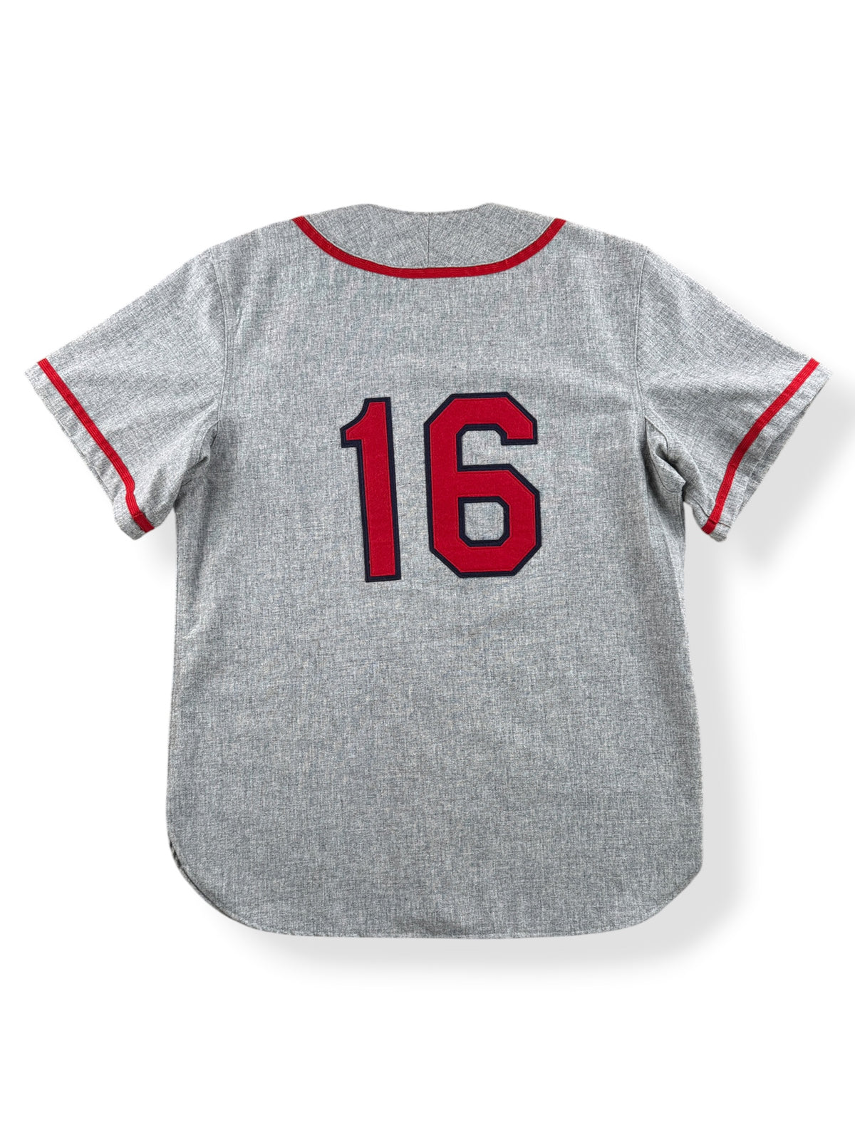 Back of Ebbets Field Beavers Wool Baseball Jersey SZ M