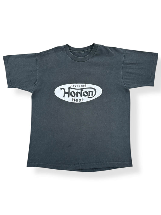 Front of Vintage 90s Era Reverend Horton Heat Band Tee SZ XL