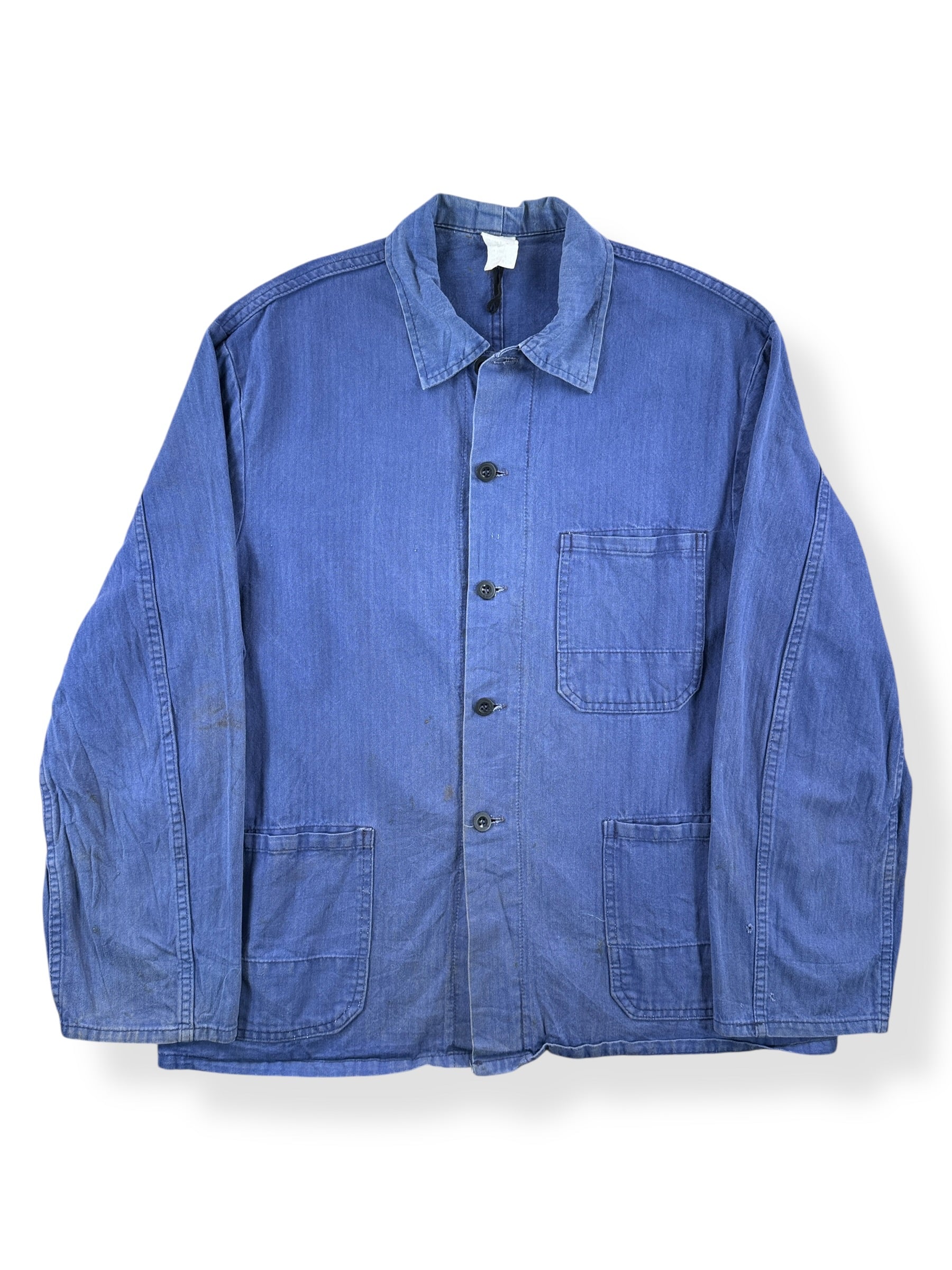Front of Vintage Steinhofel HBT French Chore Coat SZ L