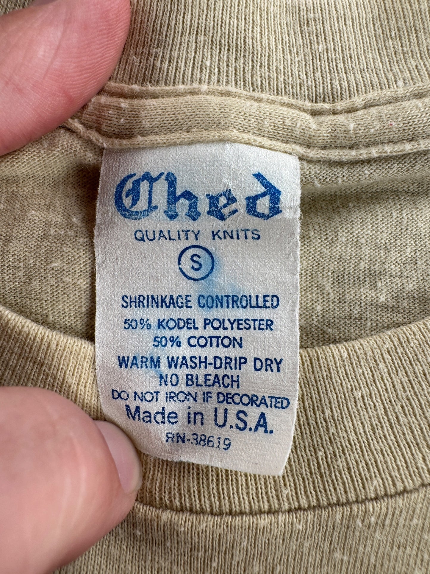 Tag on Vintage Tom Baker Doctor Who Tee SZ S (Fits XS)