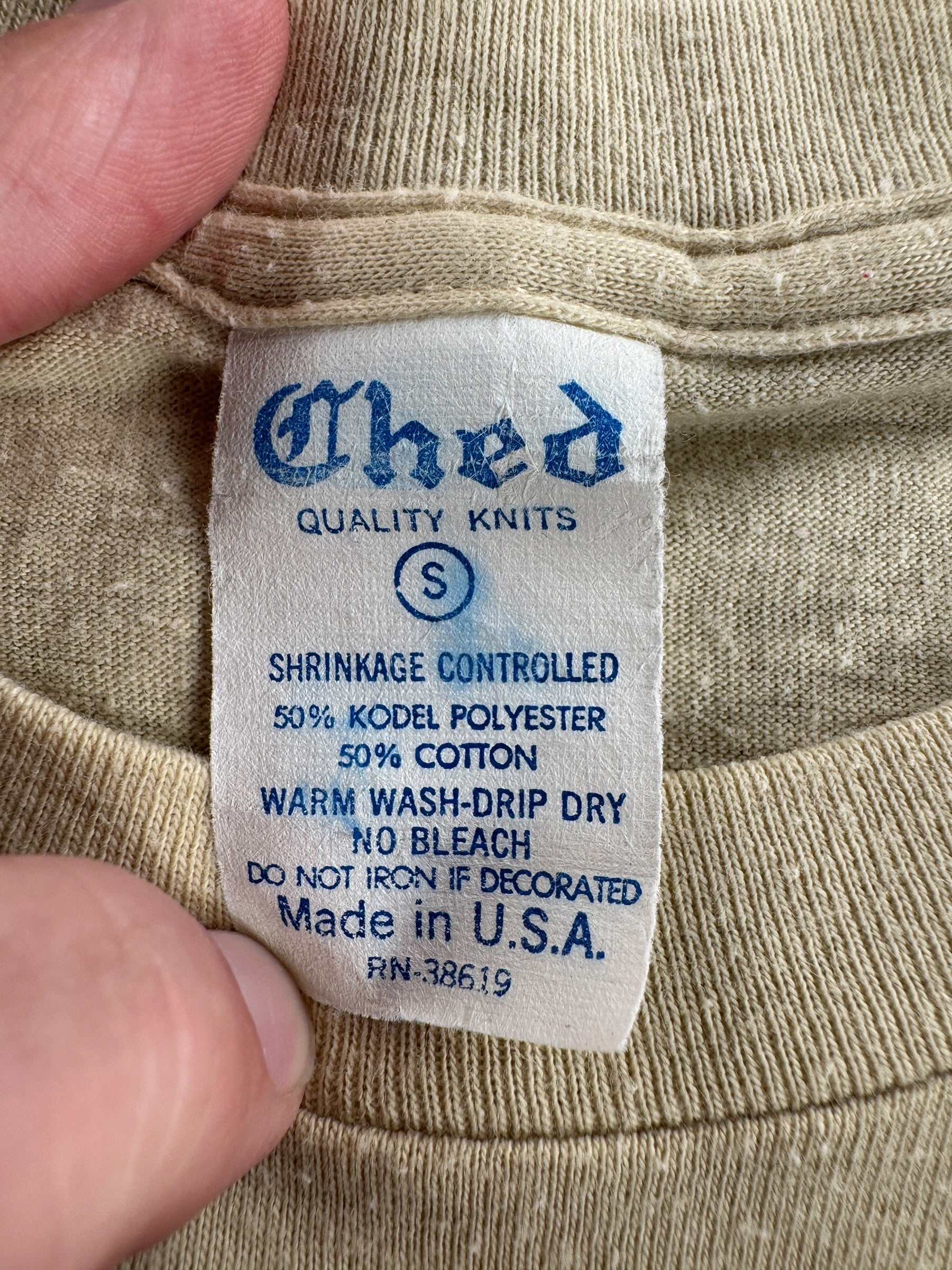Tag on Vintage Tom Baker Doctor Who Tee SZ S (Fits XS)
