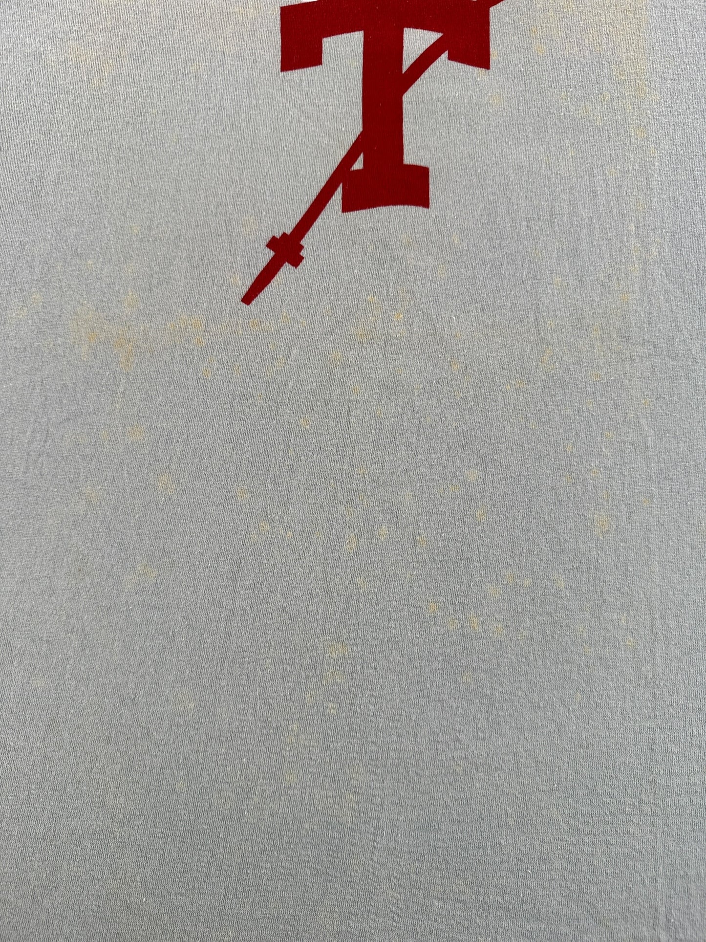 Staining on Vintage Temple Crew Tee SZ XL (Fits M)
