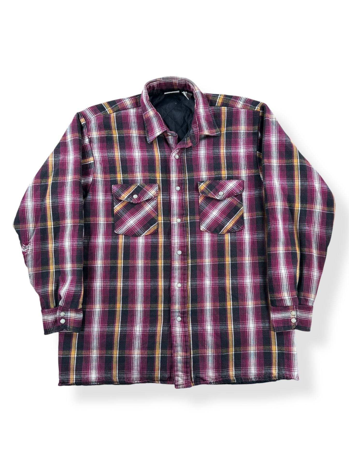 Front of Vintage Quilted Five Brothers Flannel SZ L