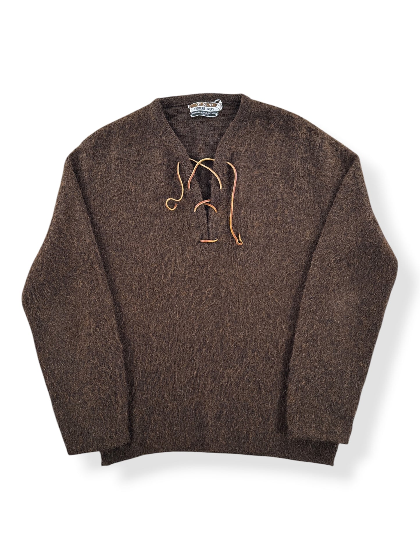 Front of Vintage T.N.T. Mohair Pullover Cardigan SZ S