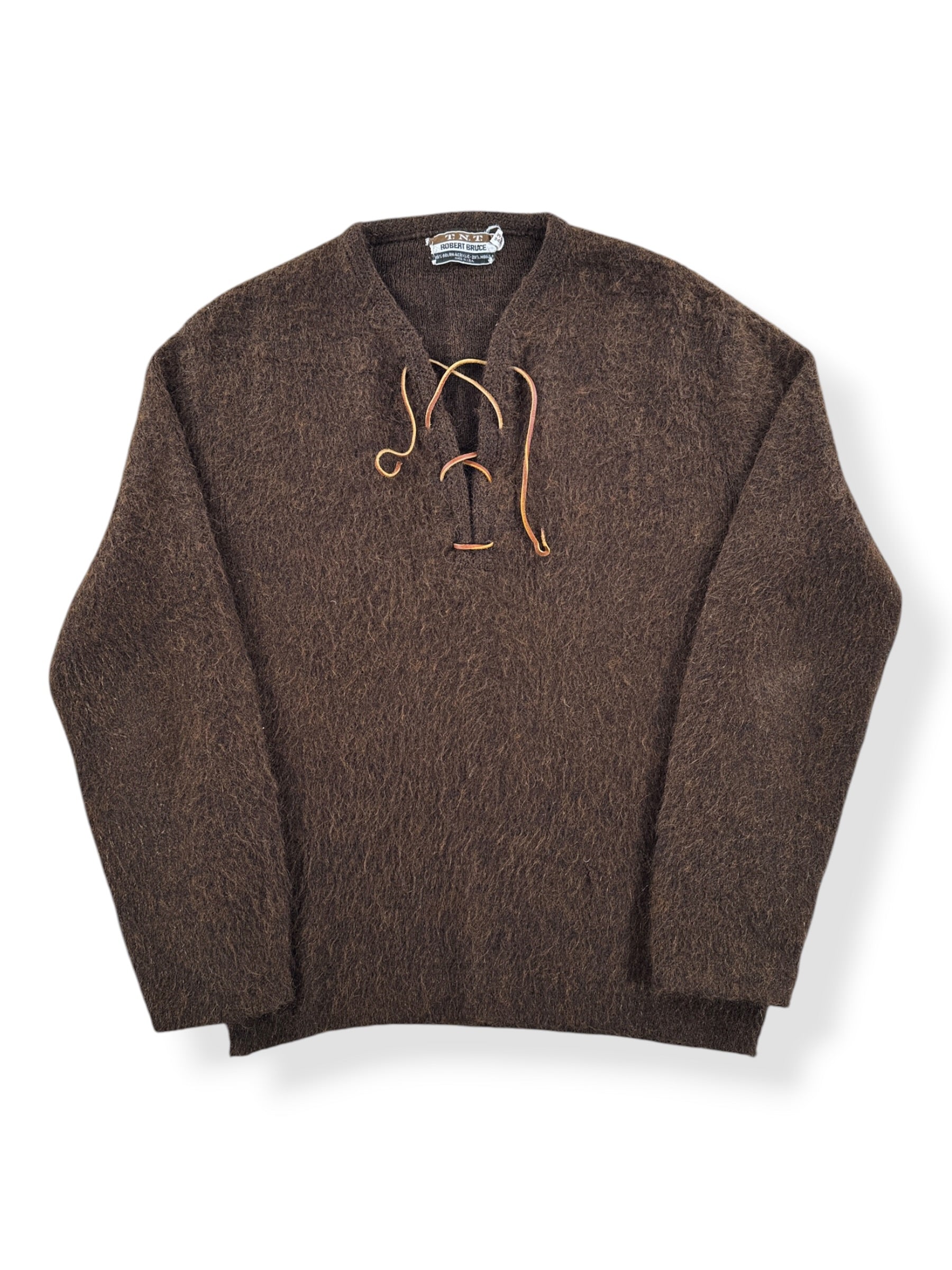 Front of Vintage T.N.T. Mohair Pullover Cardigan SZ S