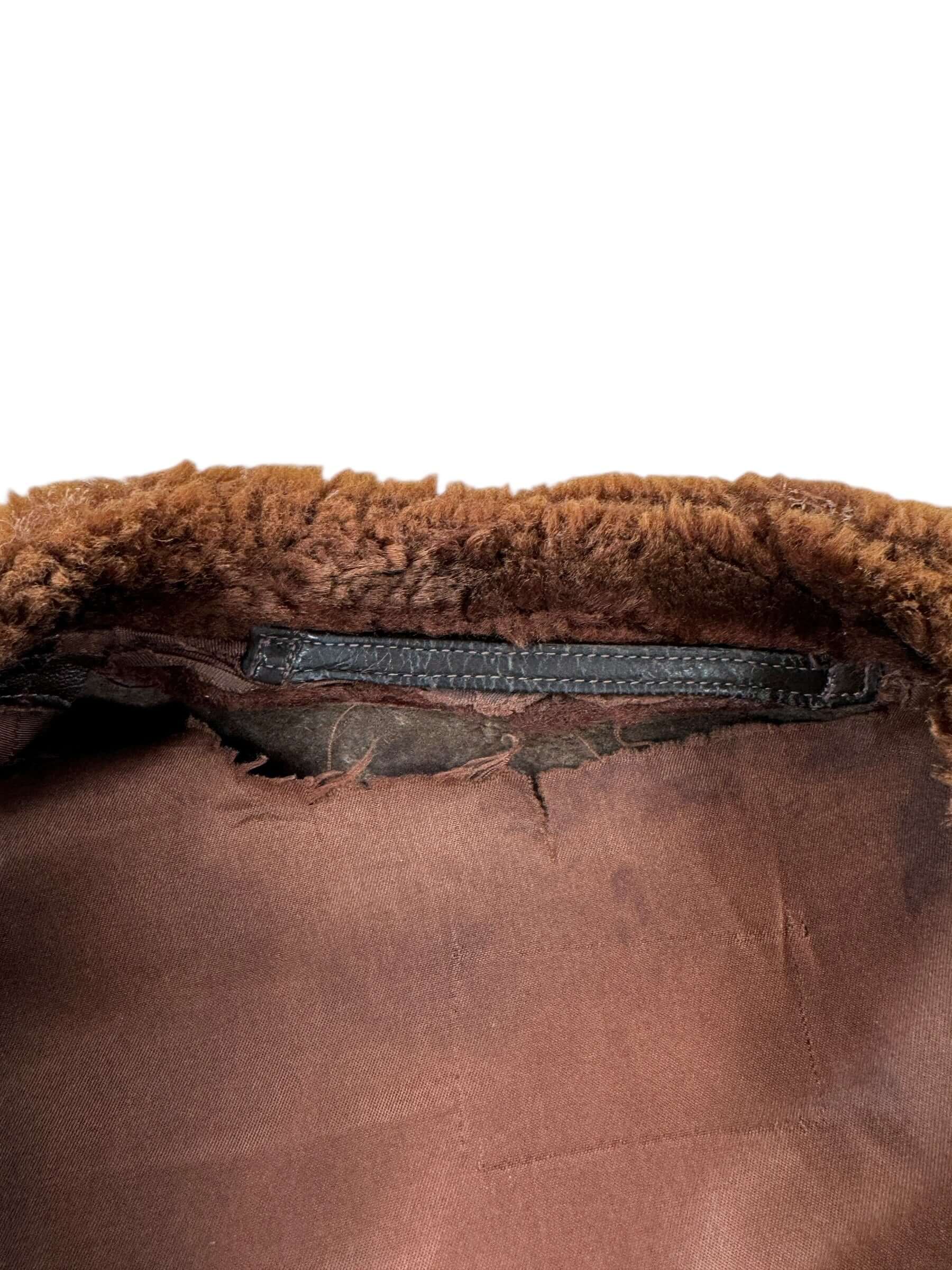 Thrashed Lining on Vintage USN G-1 Flight Jacket SZ 42 AS IS