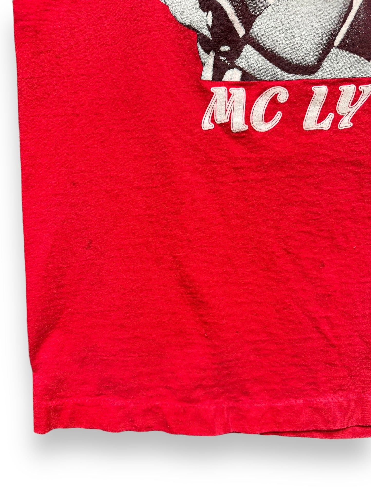 small stains on front of Vintage MC Lyte Ruffneck Rap Tee SZ XL