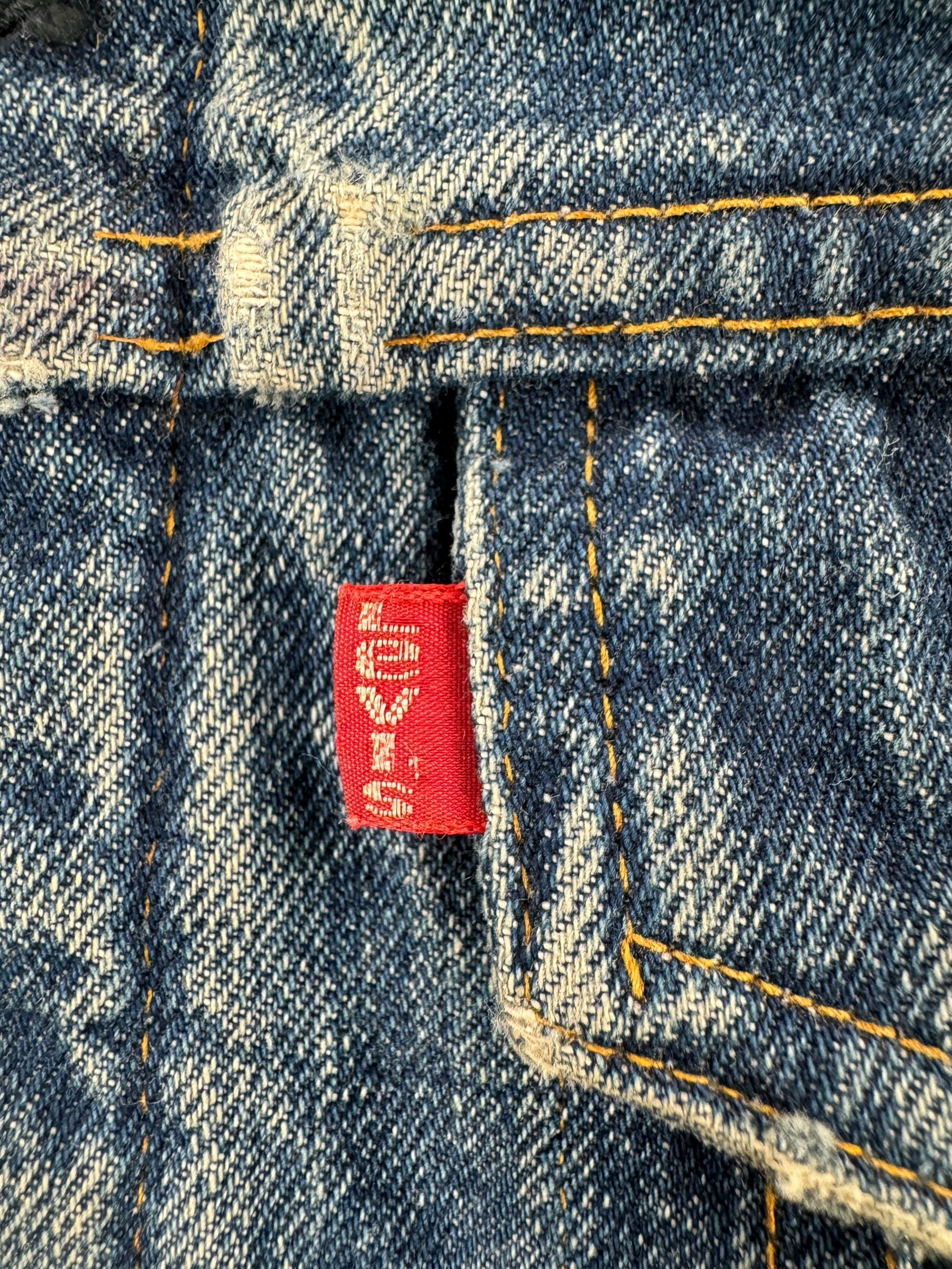 Levi's Label on Vintage Levis Blanket Lined 2 Pocket Thrasher Jacket SZ L AS IS