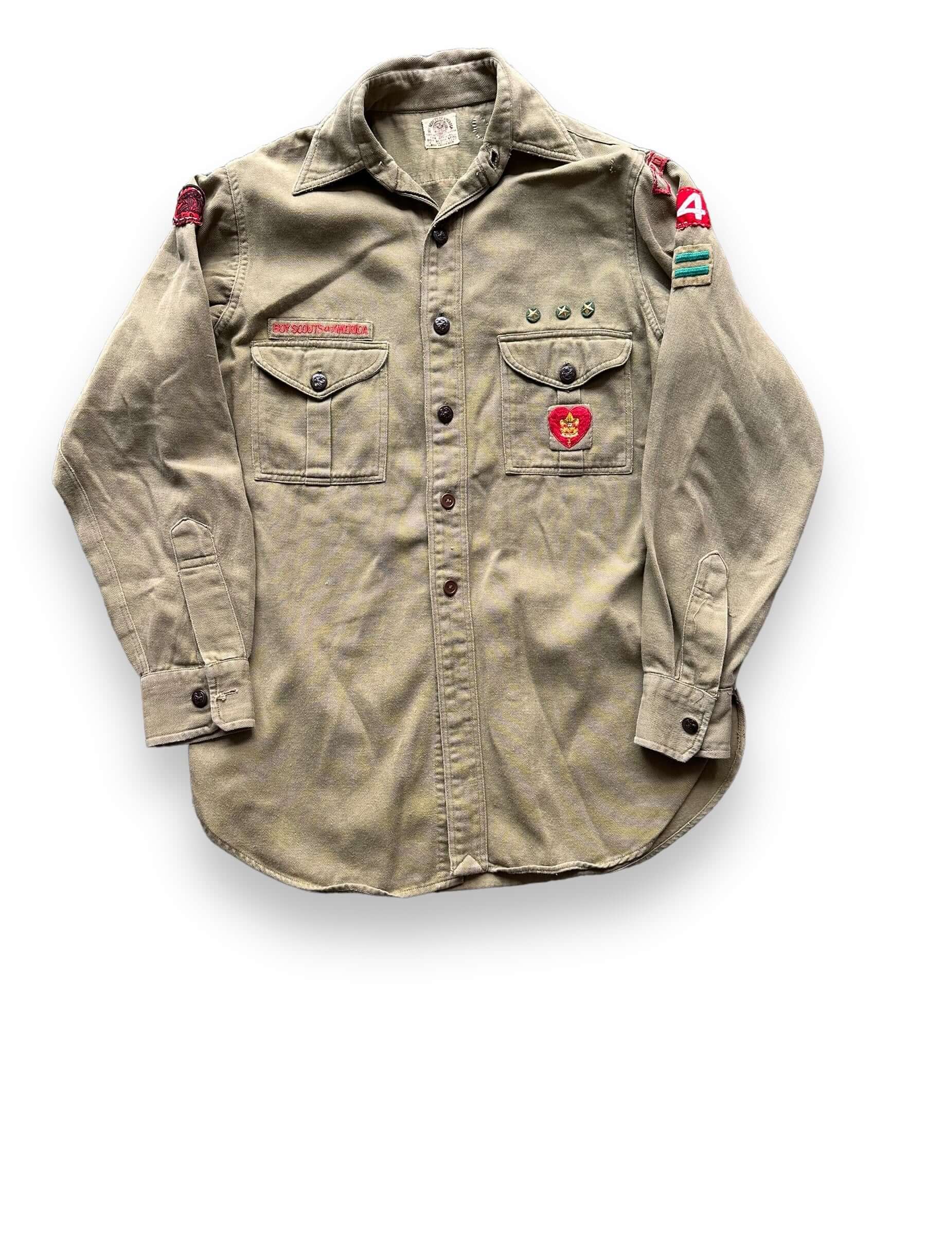 Front View of Vintage Spokane Boy Scout Top SZ L | Seattle Vintage Clothing