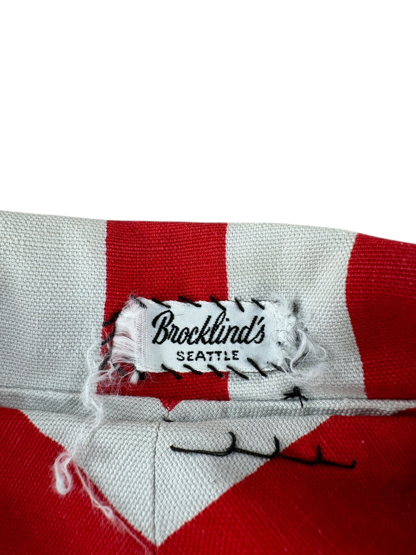 Tag on Vintage Seattle Costume Shop Brocklinds Striped Jacket SZ L