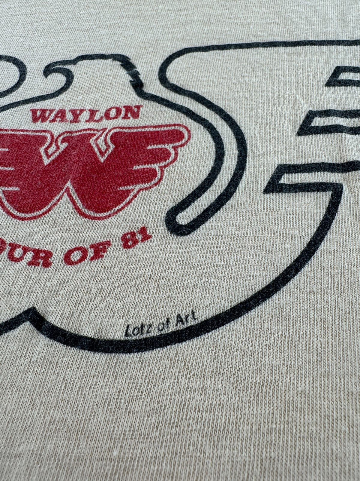 Other Artist on Vintage Waylon '81 Tee SZ L