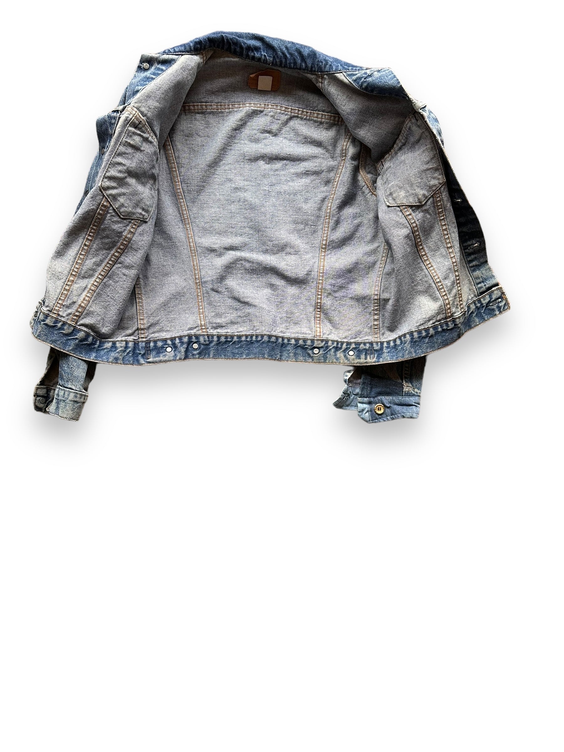 Lining View of Vintage Levi's 2-Pocket Type III Denim Jacket SZ 40 | Vintage Denim Workwear Seattle | Seattle Vintage Denim
