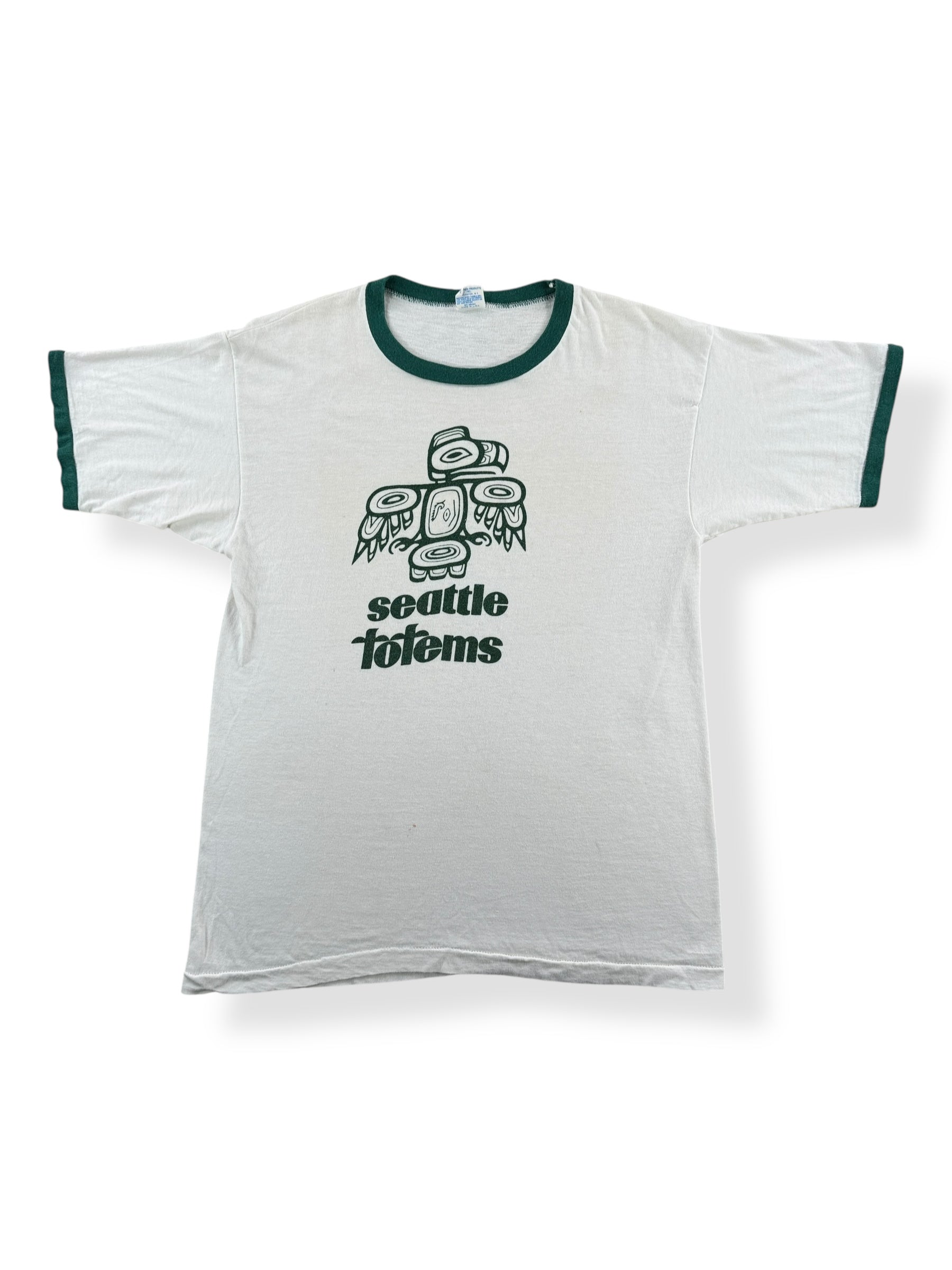 Front of Vintage 70s Champion Seattle Totems Tee SZ M