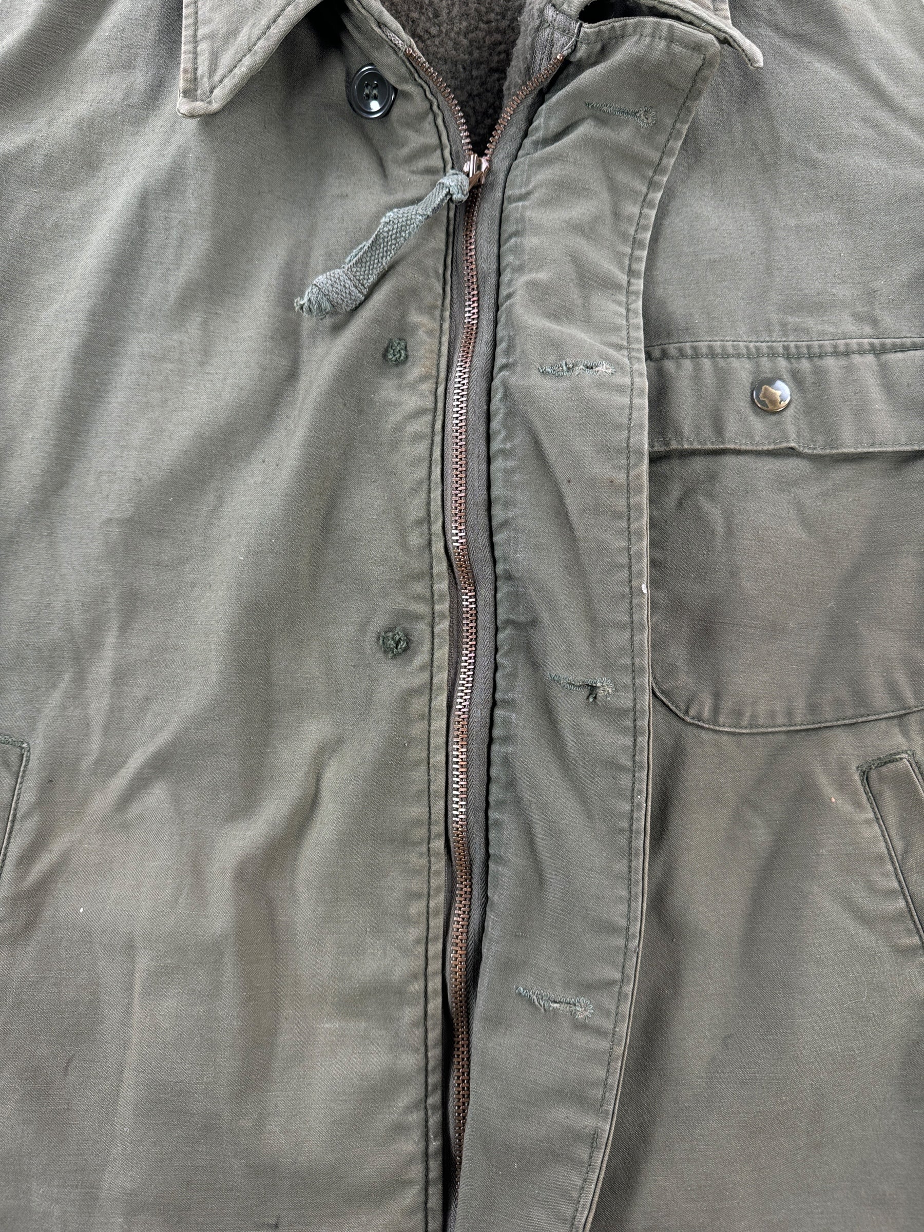 Missing Buttons on Vintage A-2 Deck Jacket SZ L