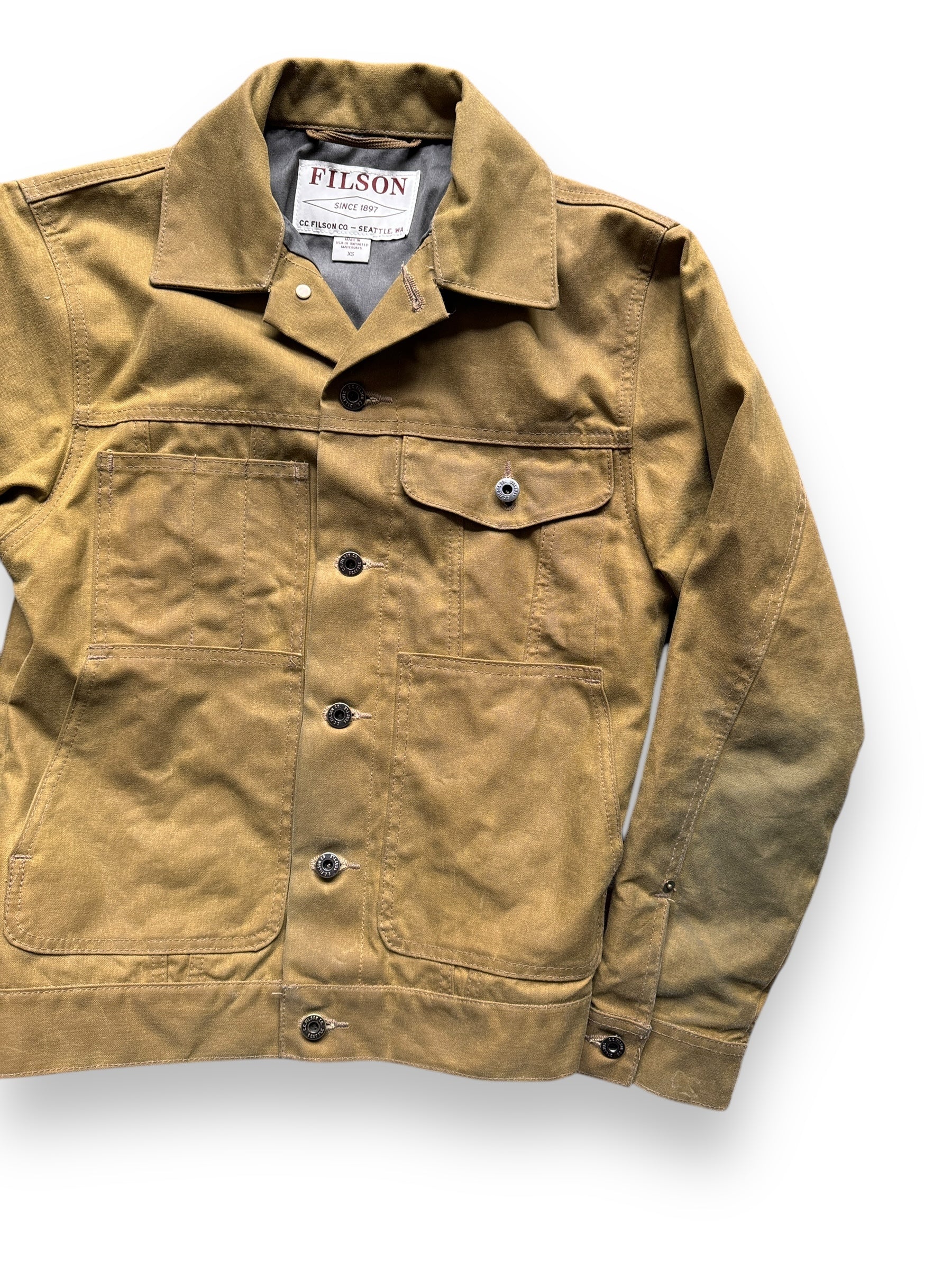 Front Left View of Filson Short Lined Cruiser SZ XS