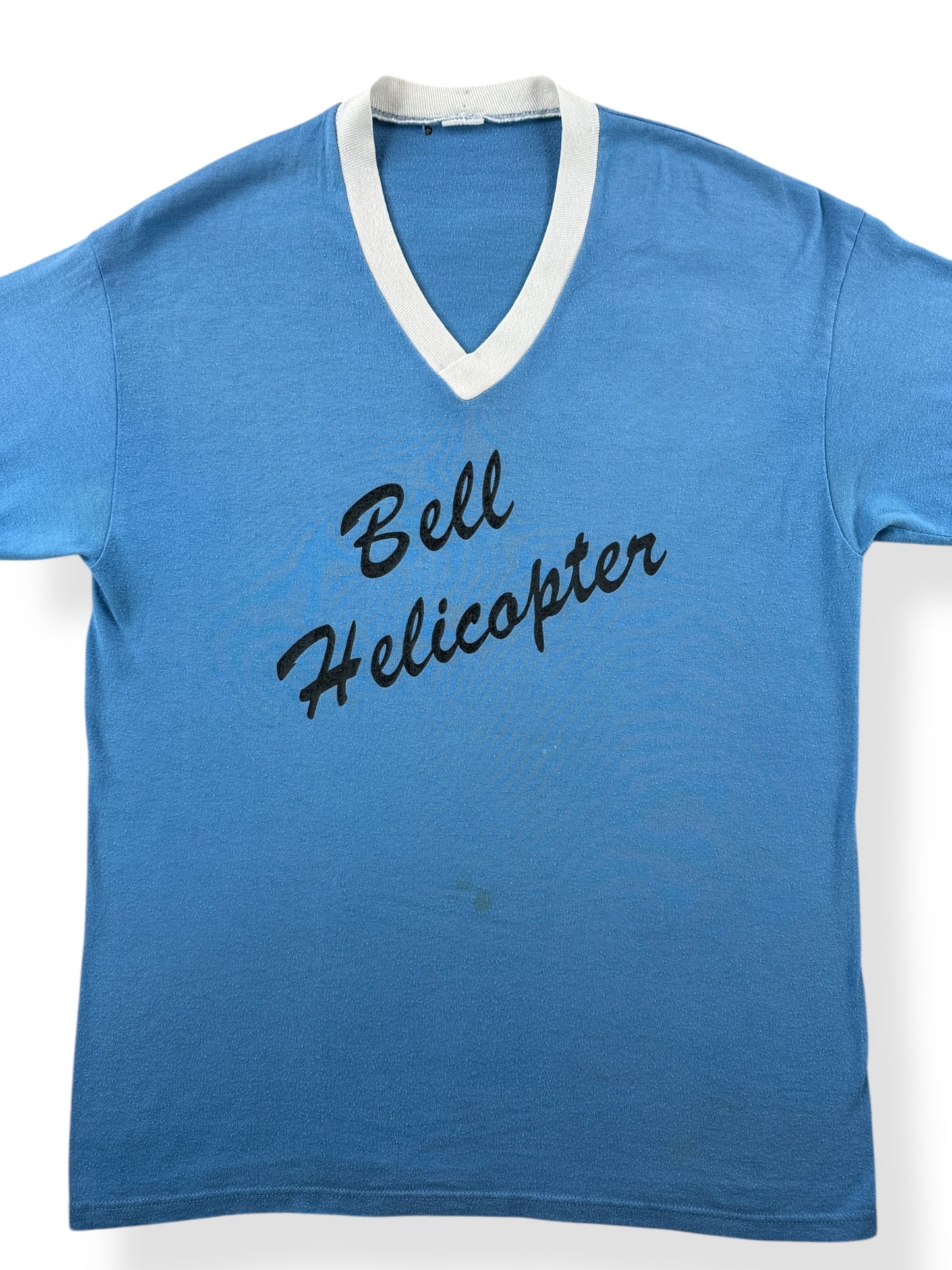 Front Close Up of Vintage Bell Helicopters Tee SZ M