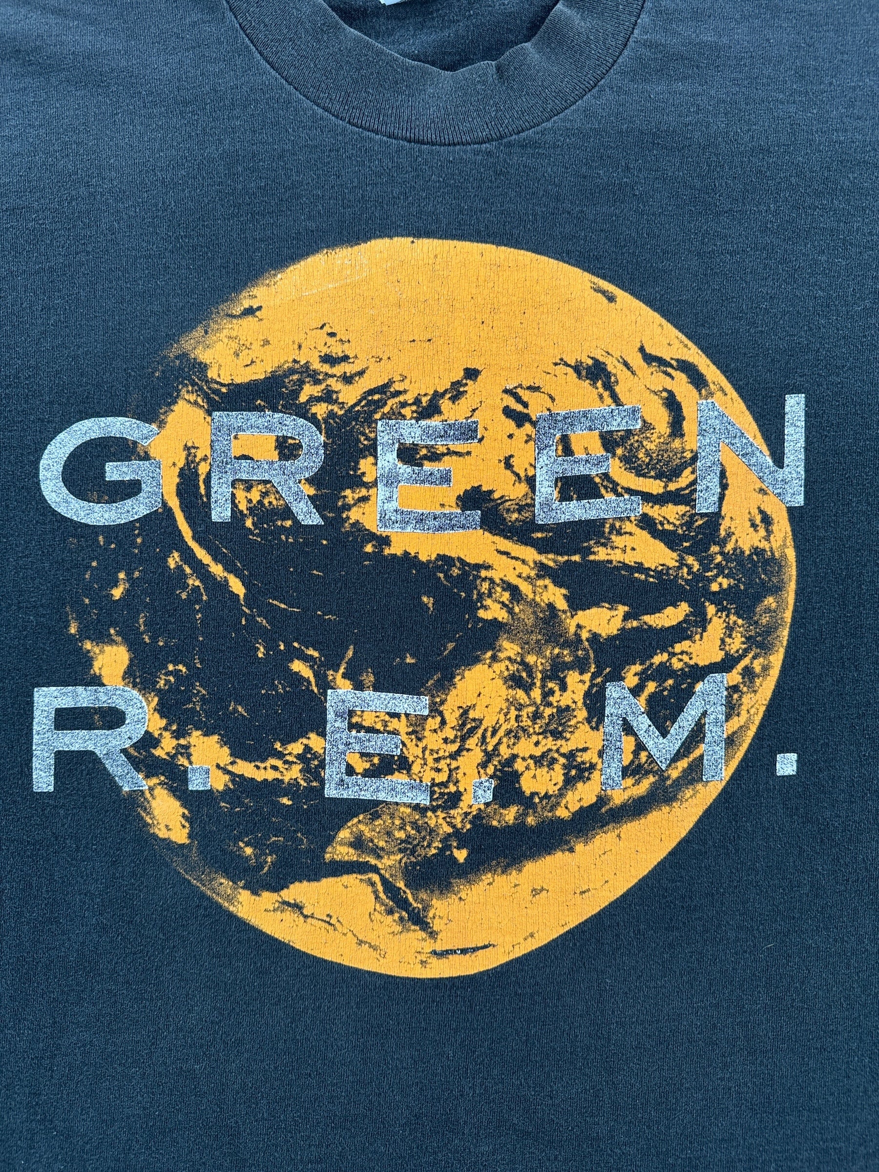 Front Graphic of Vintage R.E.M.  Green You Are The Everything Tee SZ XL
