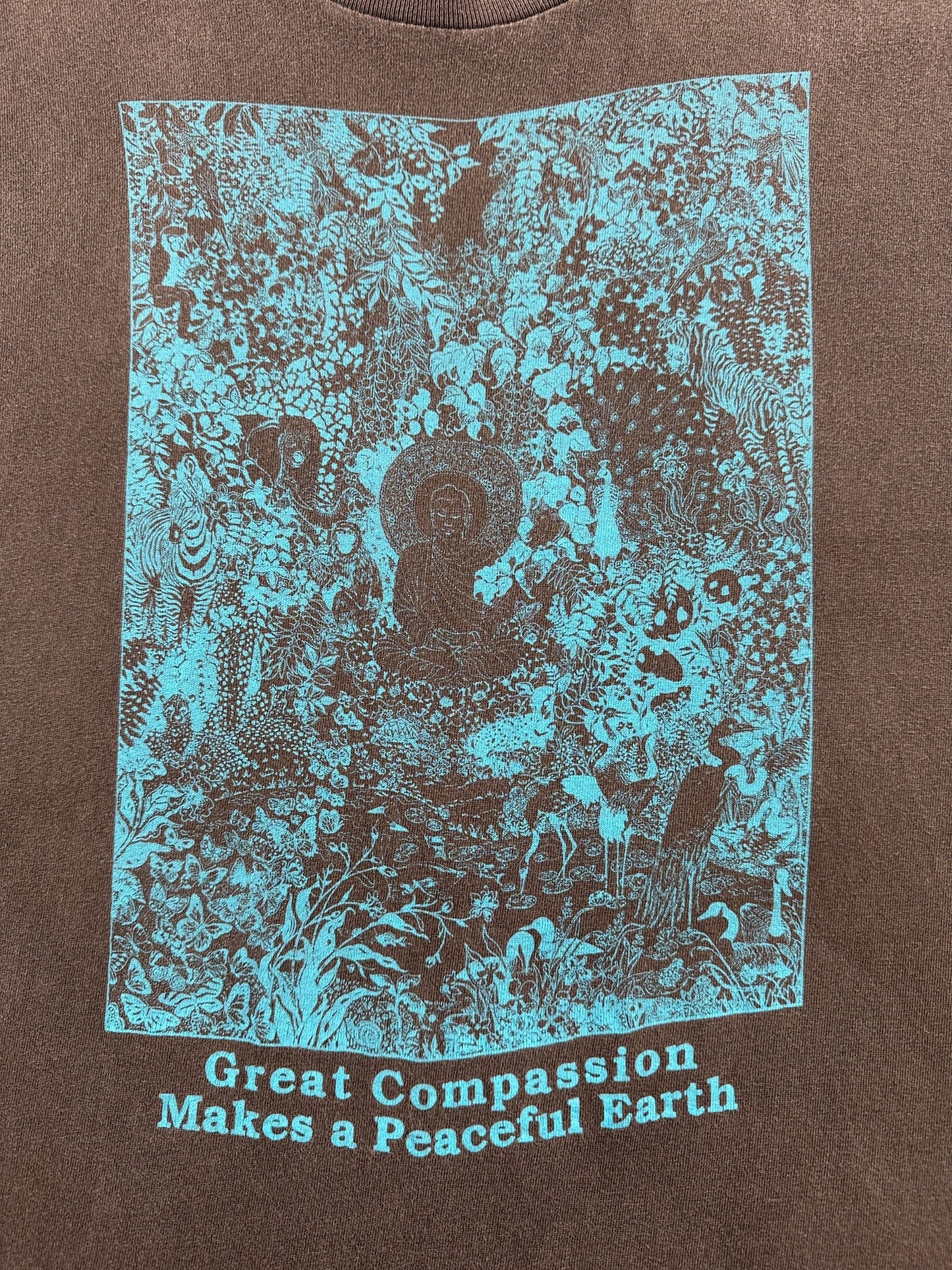 Graphic of Vintage Faded Peaceful Earth Tee SZ XL