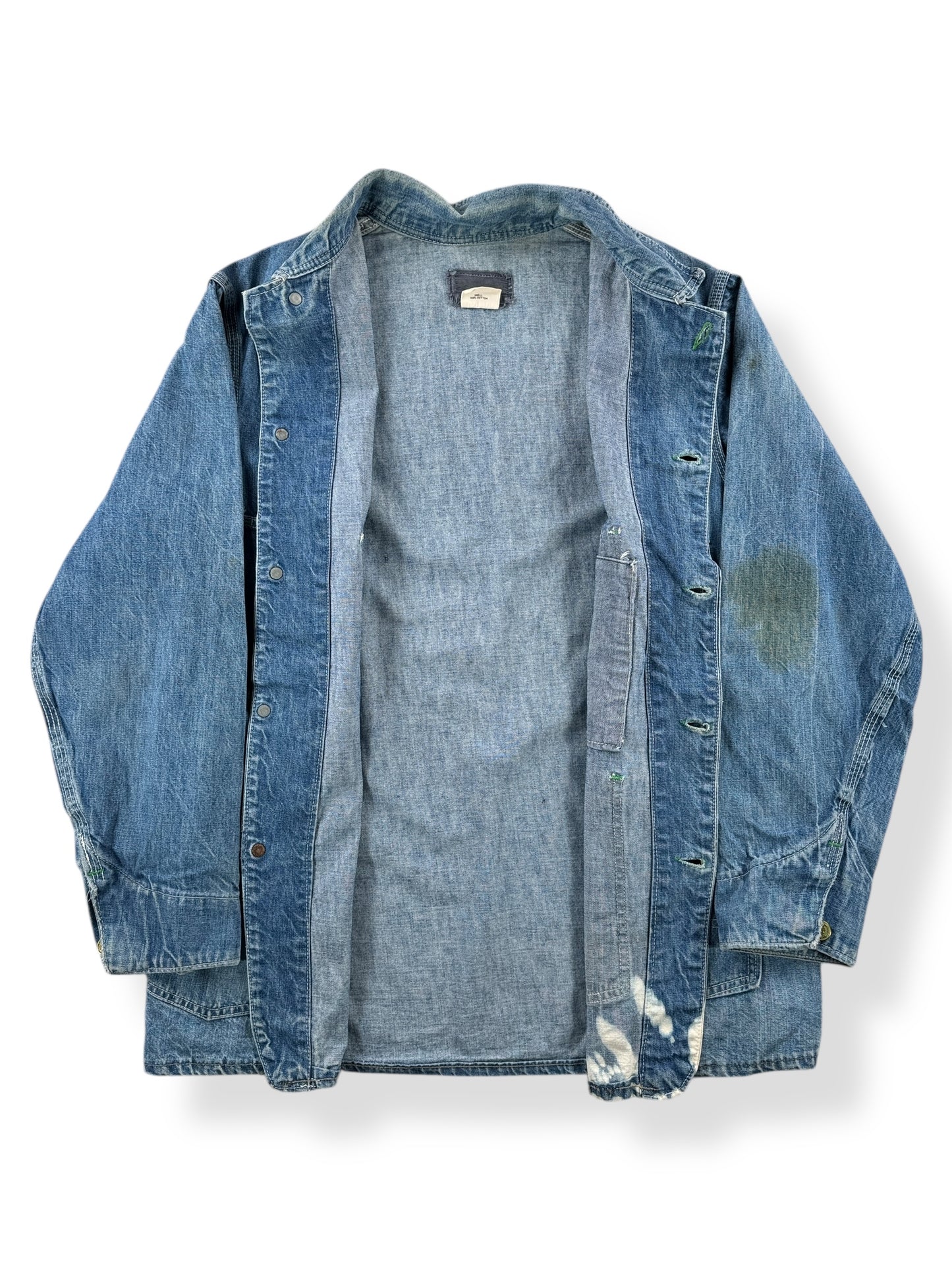 Inside of Vintage Osh Kosh Denim Chore Coat SZ 42