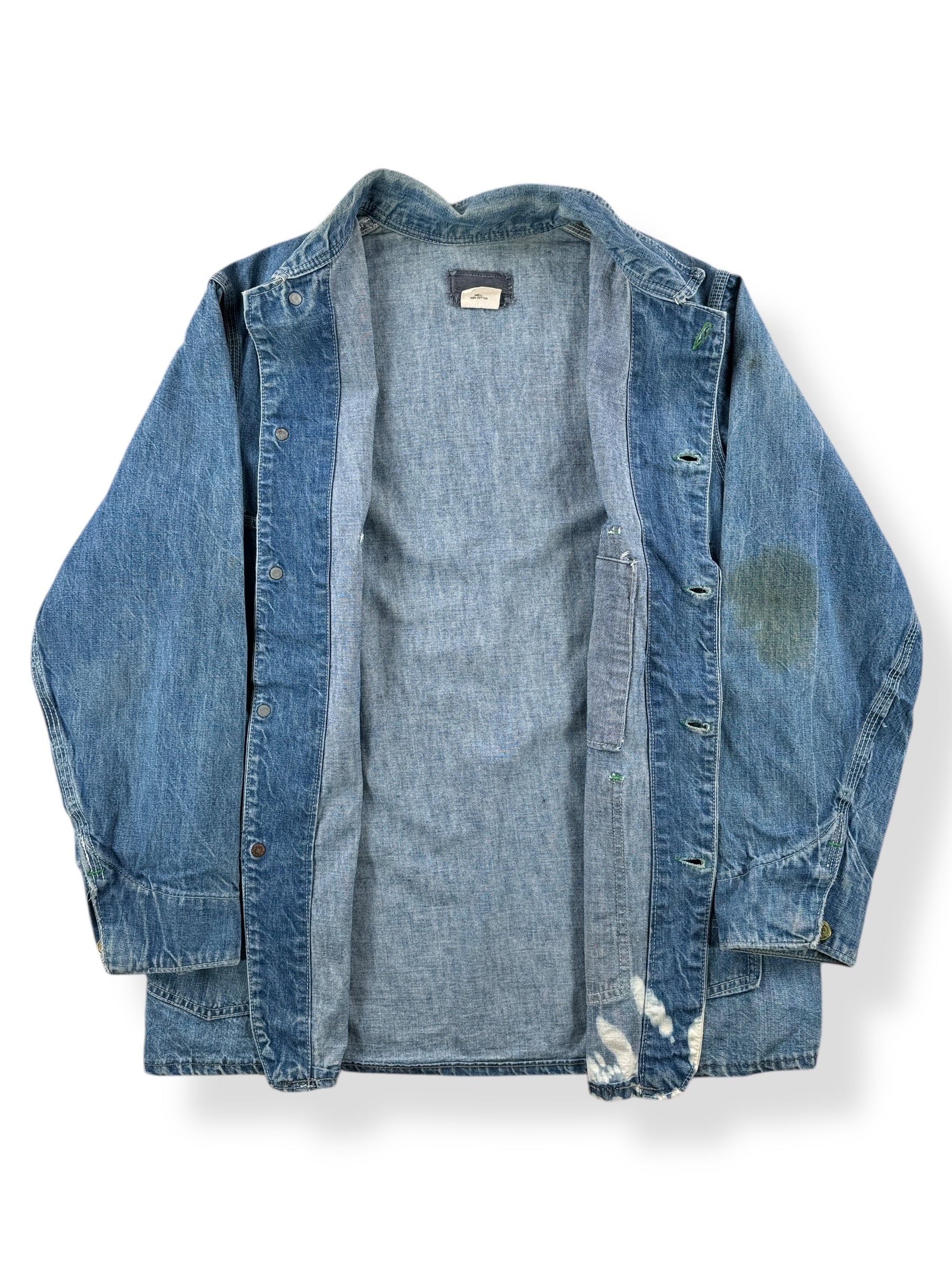 Inside of Vintage Osh Kosh Denim Chore Coat SZ 42