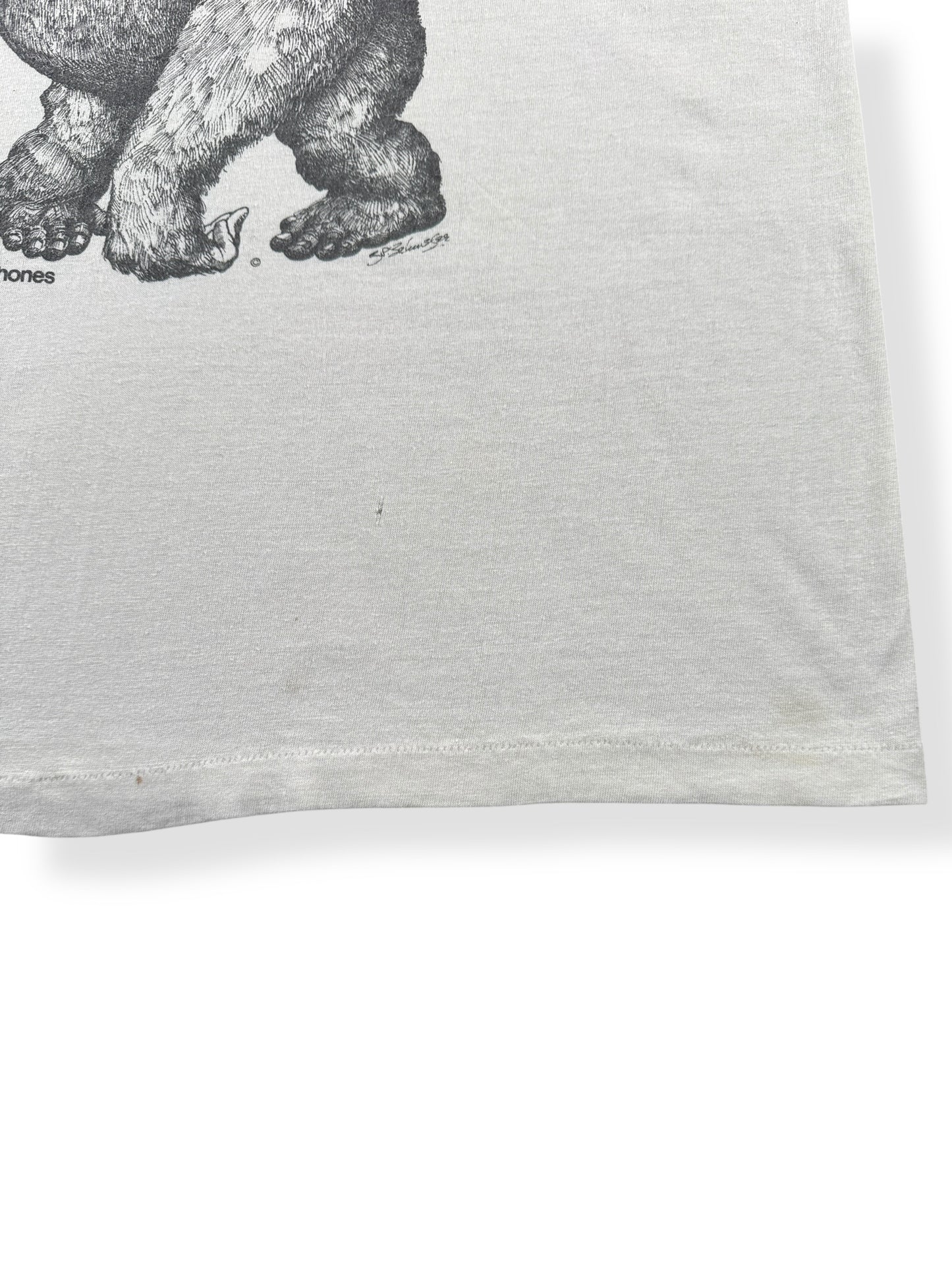 Stain on Vintage Go Ape Koss Stereophones Shirt Tee SZ M