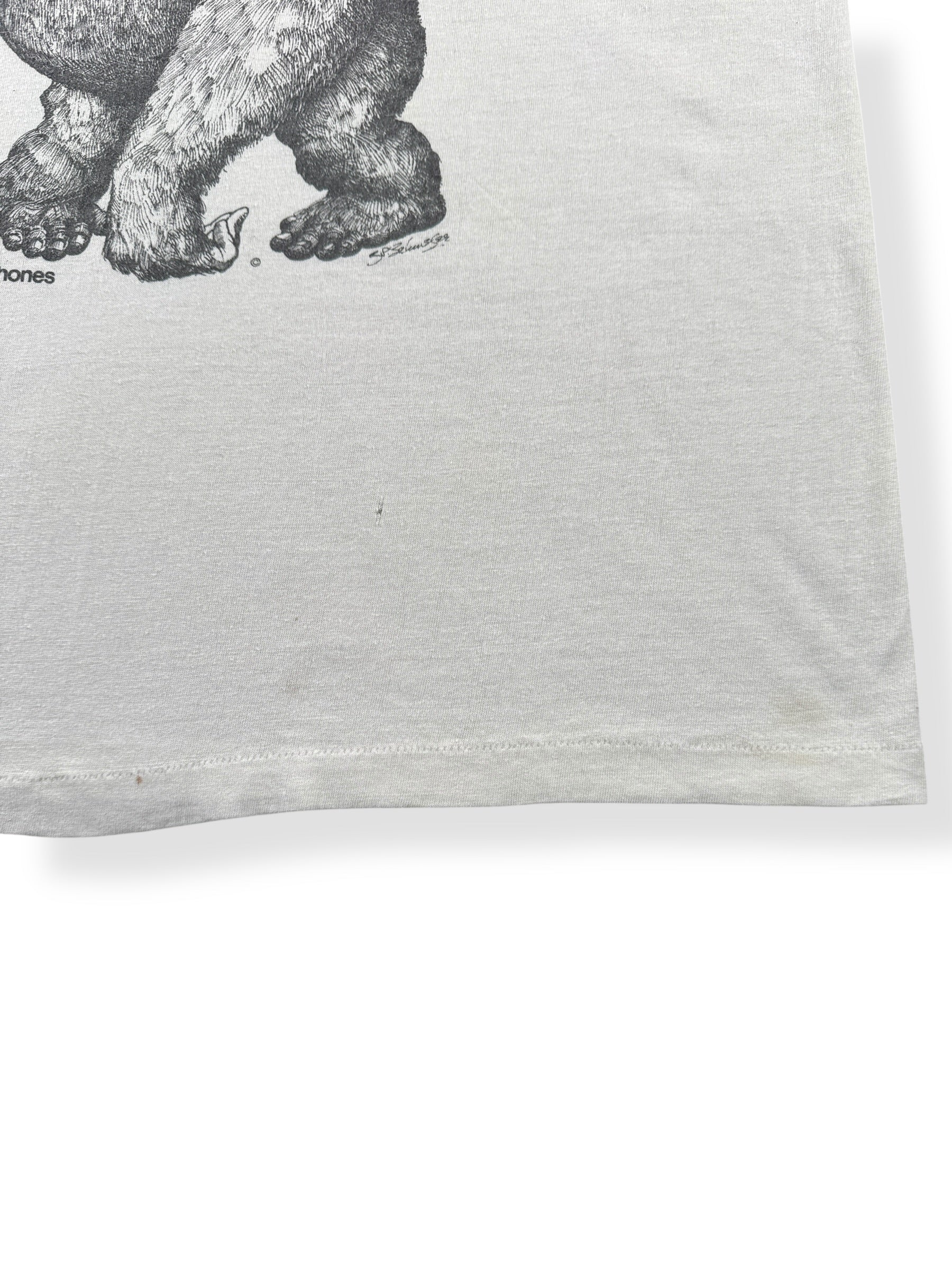 Stain on Vintage Go Ape Koss Stereophones Shirt Tee SZ M