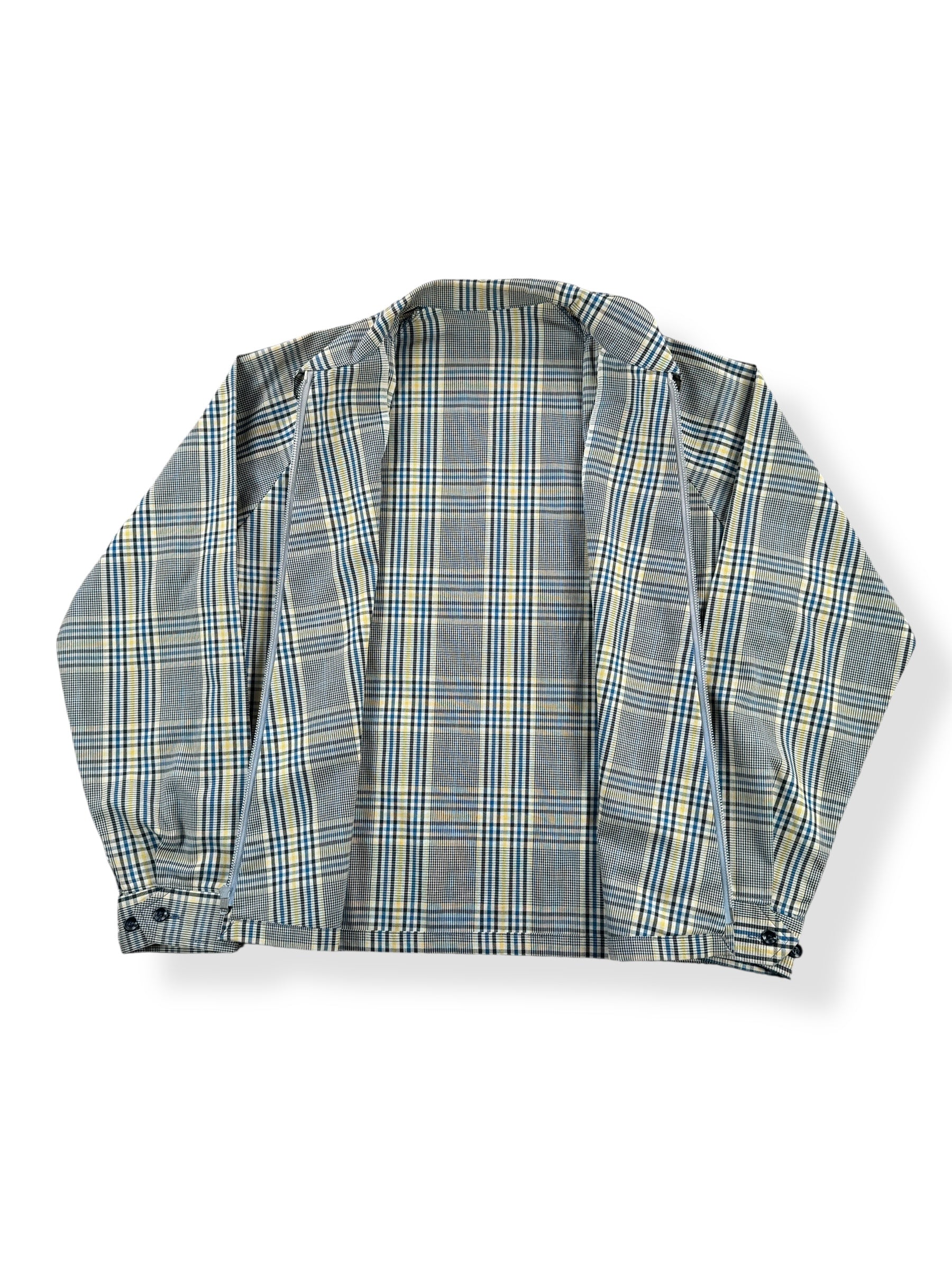 Inside of Vintage Plaid Windbreaker Jacket SZ L