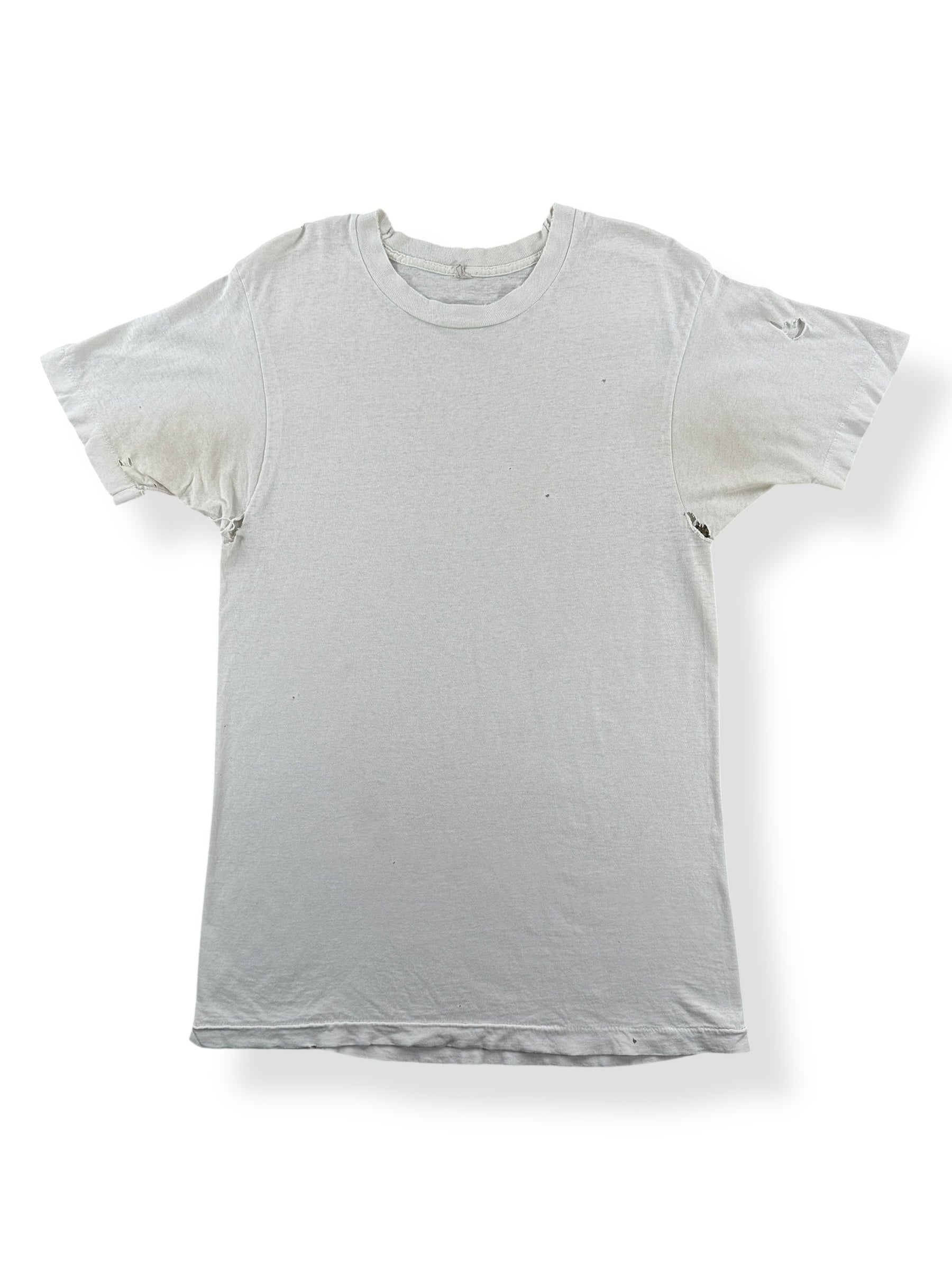 Front of Vintage White Blank Tee SZ M AS IS