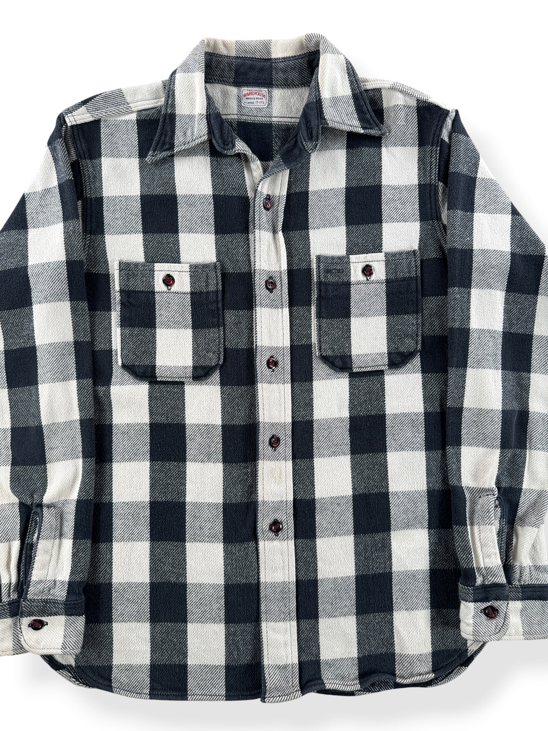 Front Close Up of Warehouse Japanese Reproduction Cotton Flannel SZ XL (Fits M)